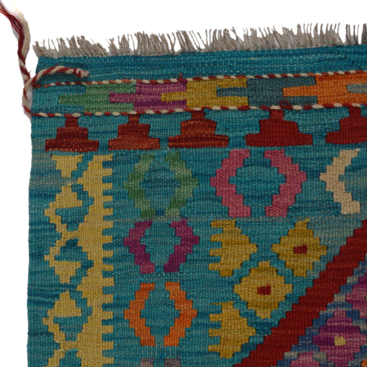 Handmade Vegetable Kilim 4' 2" x 6' 7" (ft) - No. P36125