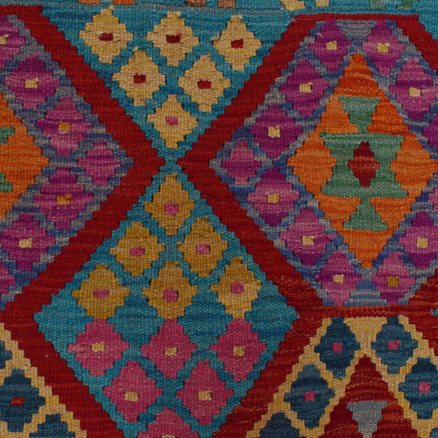 Handmade Vegetable Kilim 4' 2" x 6' 7" (ft) - No. P36125