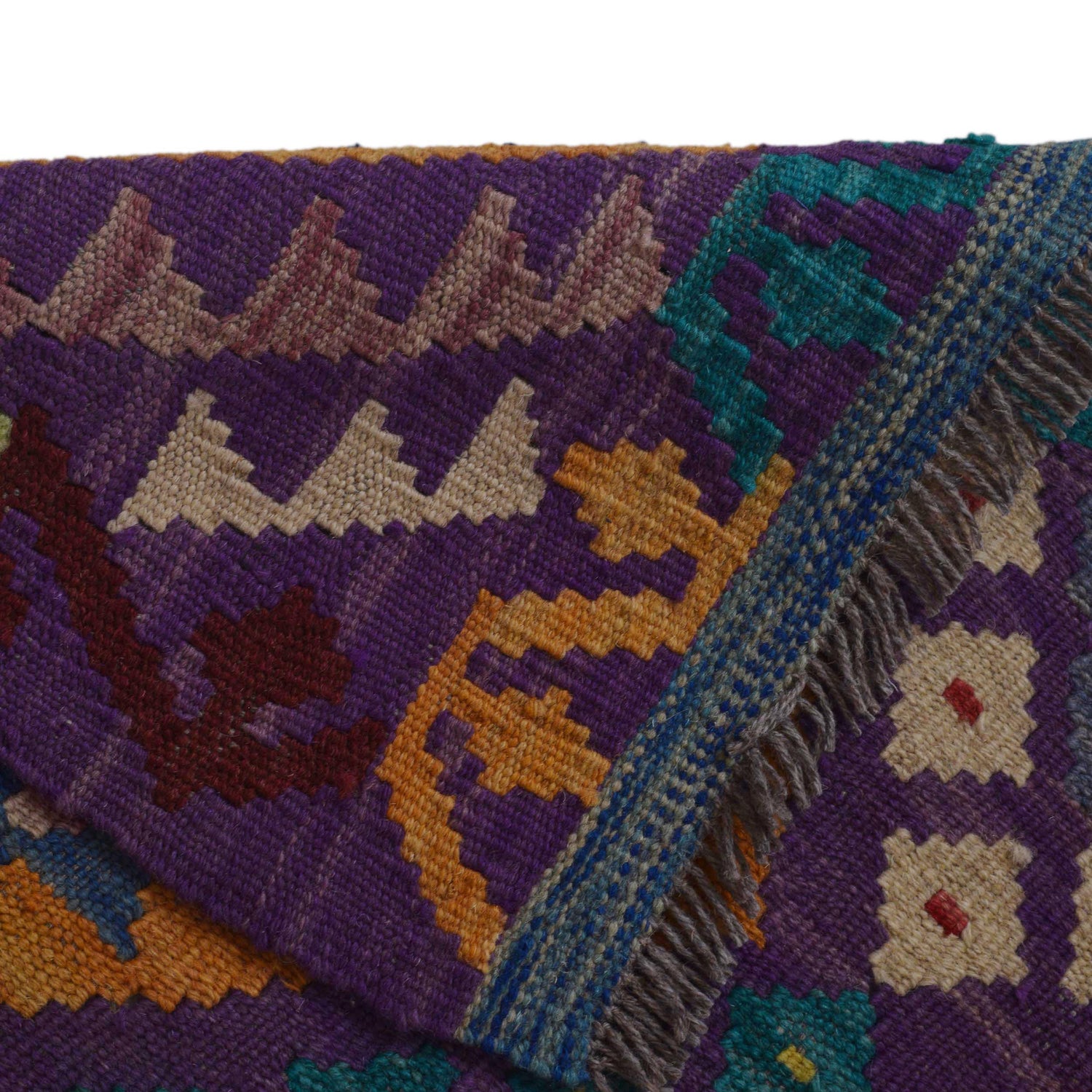 Handmade Vegetable Kelim 4' 1" x 5' 10" (ft) - No. P36126