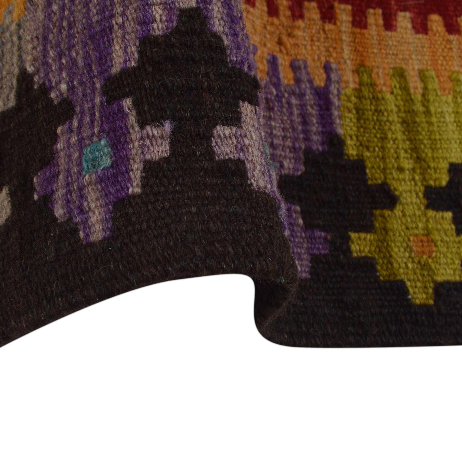 Handmade Vegetable Kilim 4' 2" x 6' 2" (ft) - No. P36127