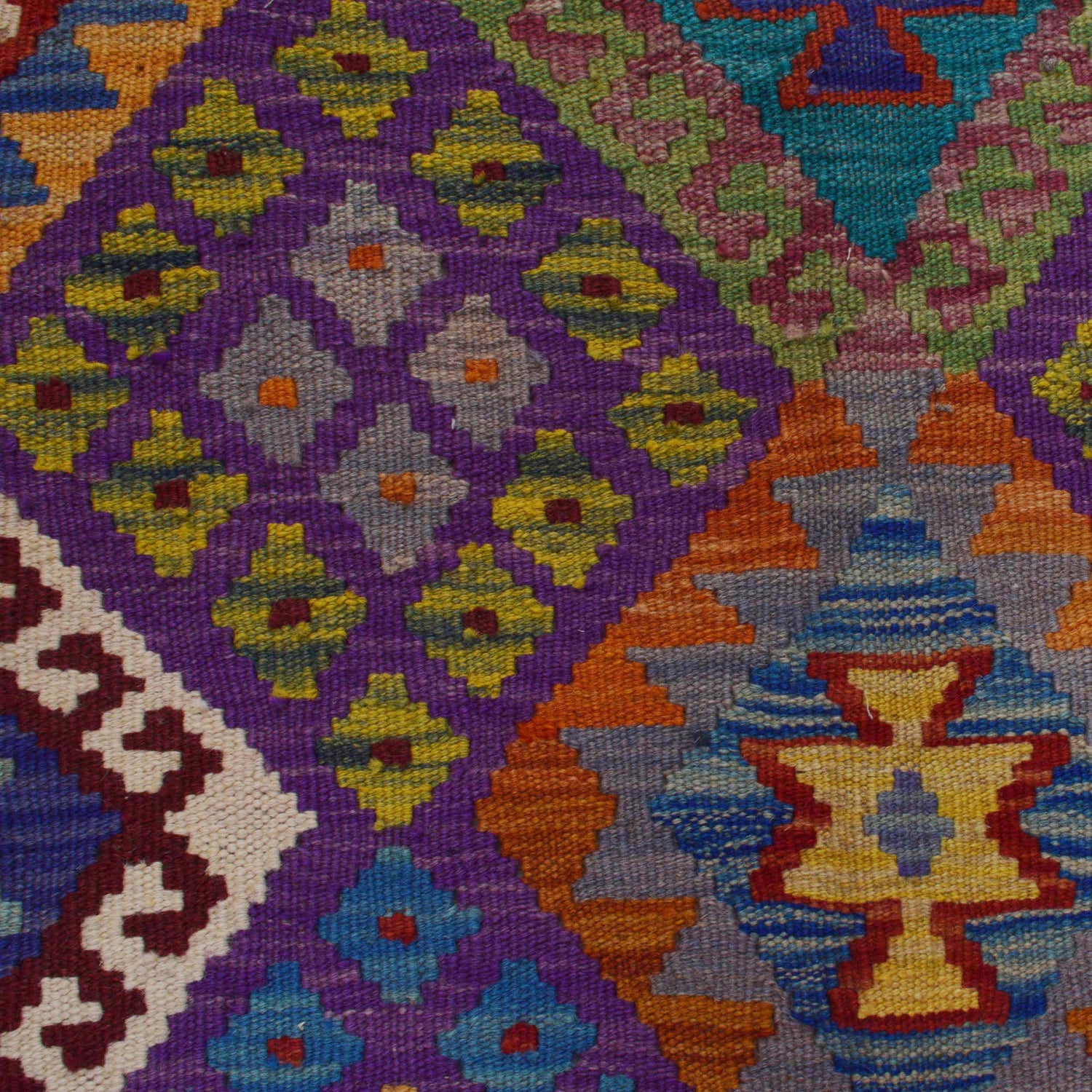 Handmade Vegetable Kelim 4' 2" x 5' 11" (ft) - No. P36128