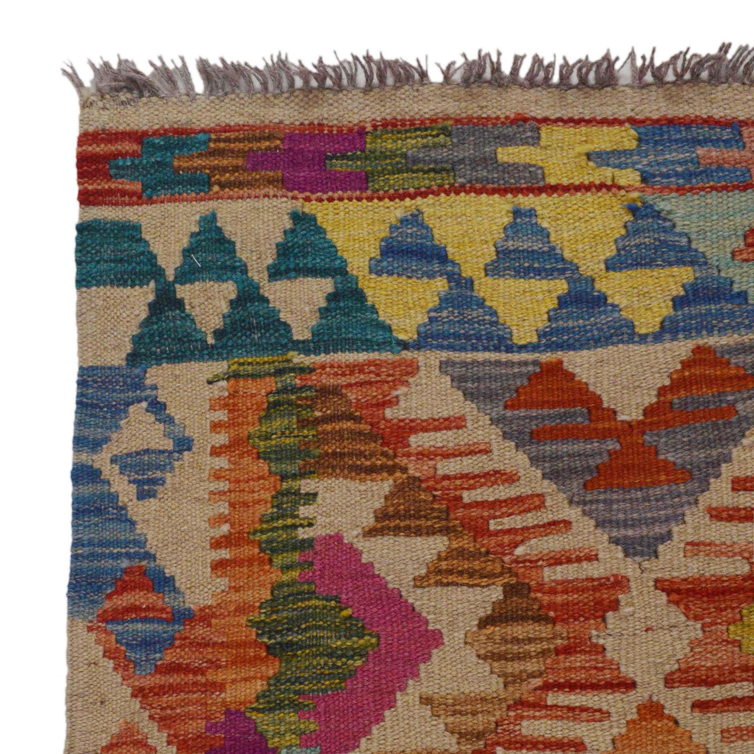 Handmade Vegetable Kilim 4' 2" x 5' 8" (ft) - No. P36129
