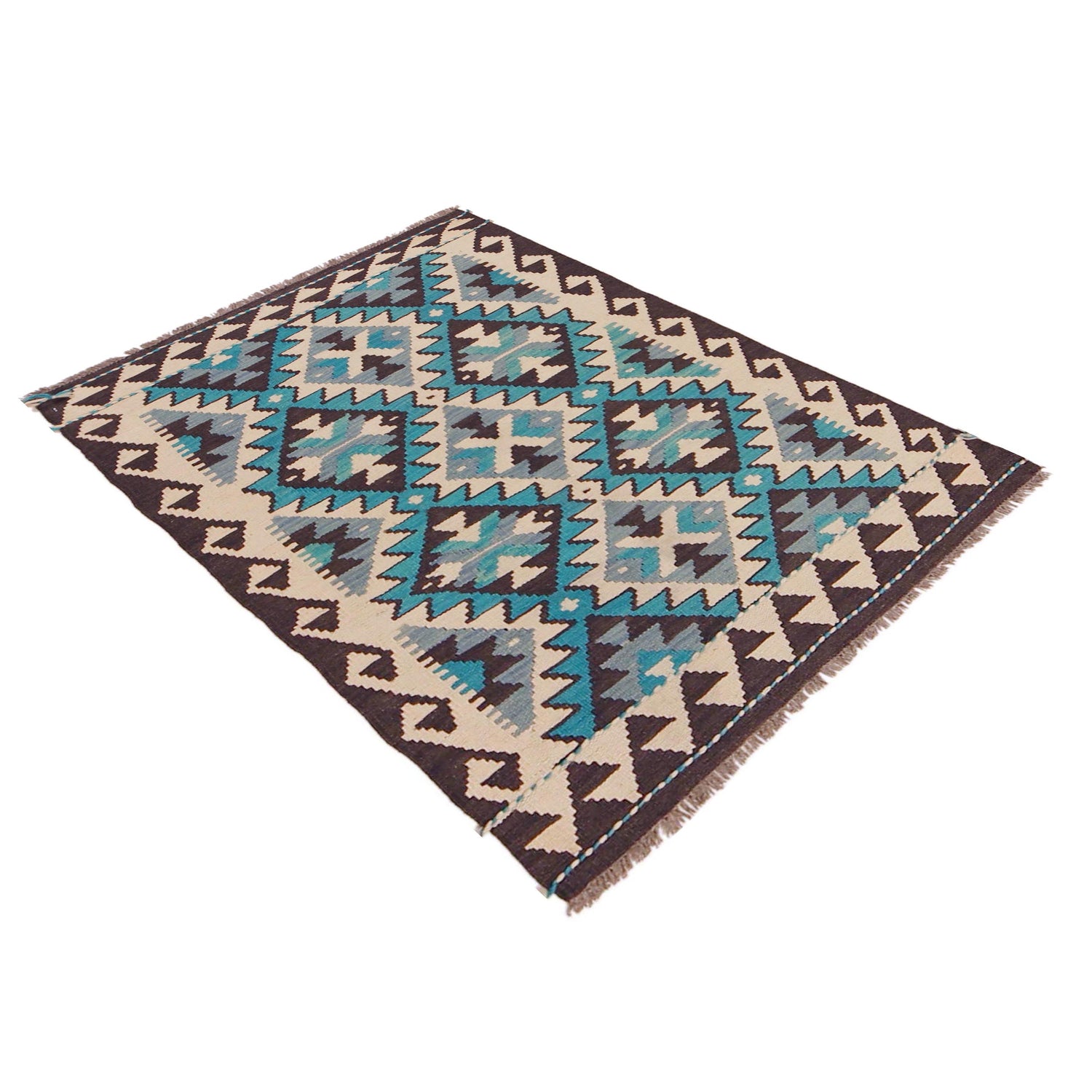 Handmade Vegetable Kilim 2' 10" x 4' 4" (ft) - No. P36132