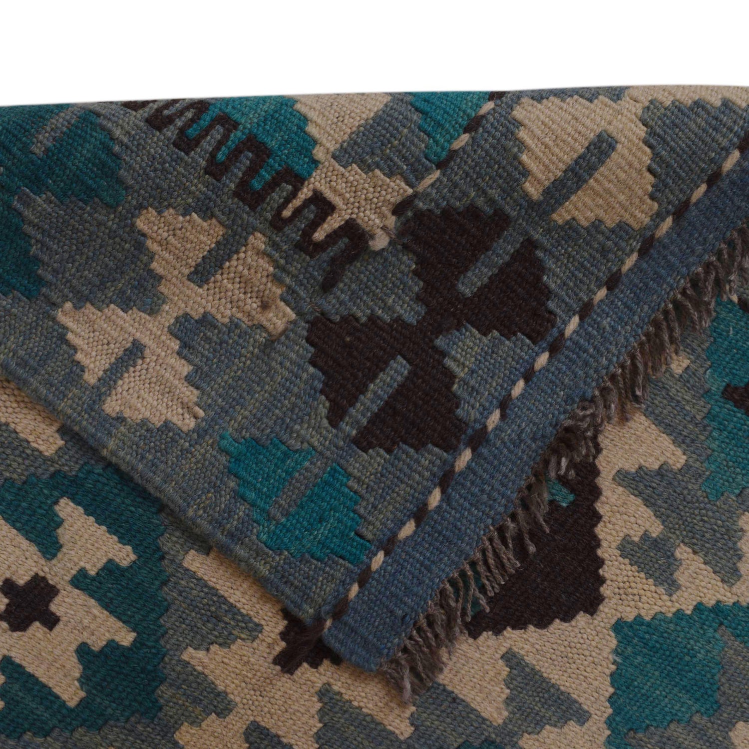 Handmade Vegetable Kilim 2' 7" x 4' 2" (ft) - No. P36134