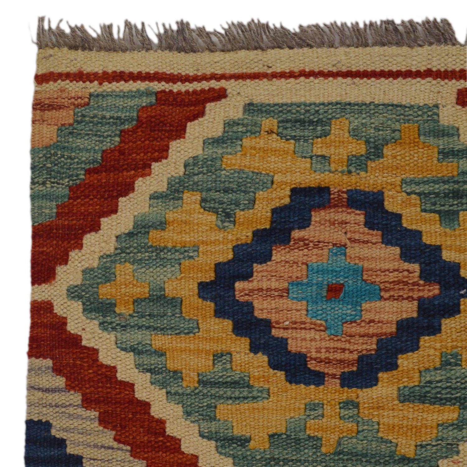 Handmade Vegetable Kilim 3' 5" x 5' 0" (ft) - No. P36140