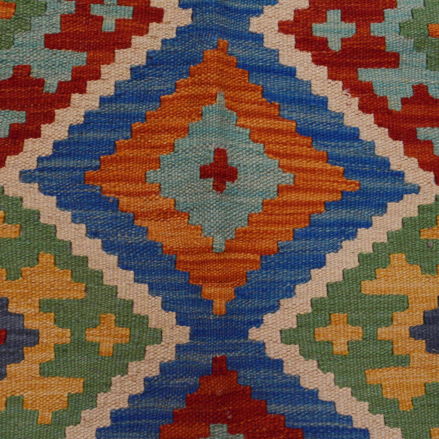 Handmade Vegetable Kelim 3' 4" x 4' 9" (ft) - No. P36141