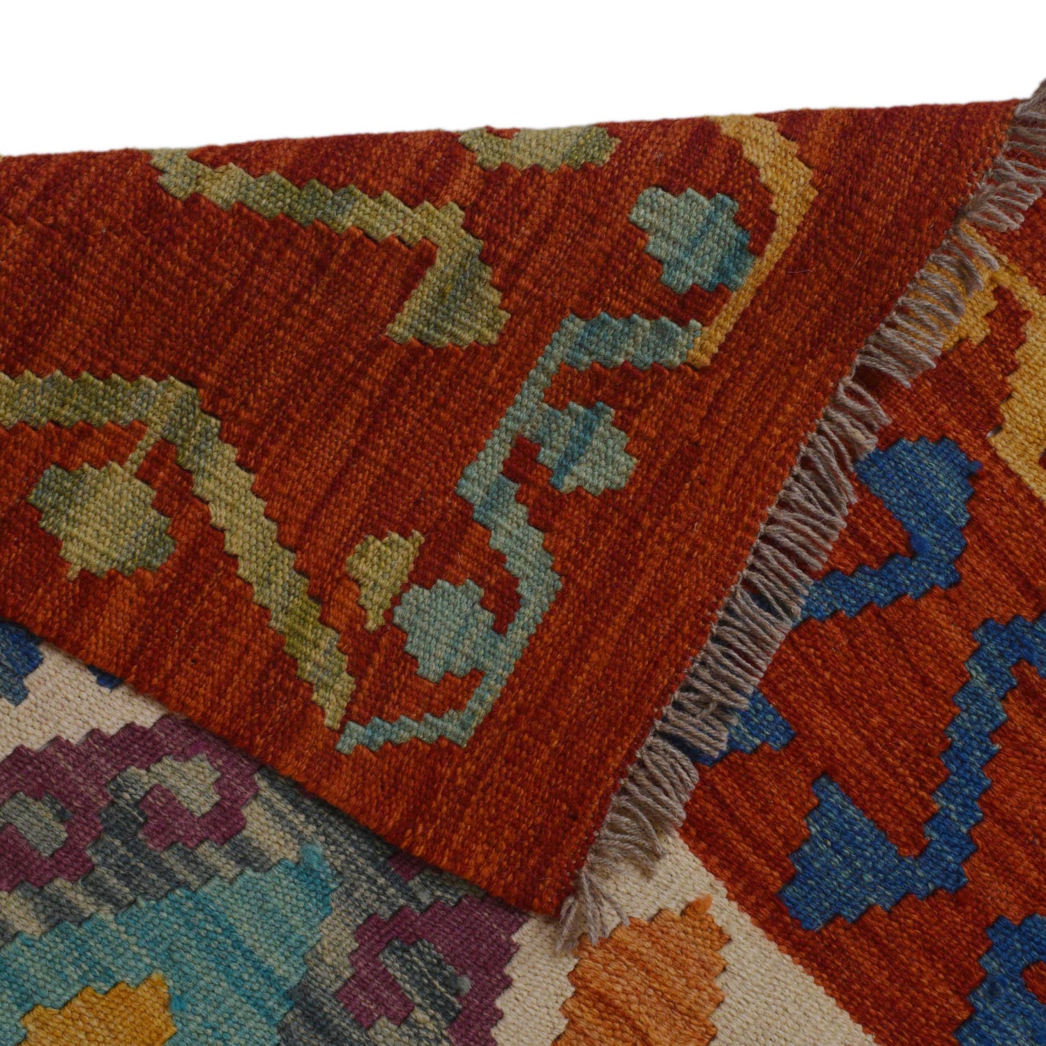 Handmade Vegetable Kilim 6' 0" x 8' 1" (ft) - No. P36144
