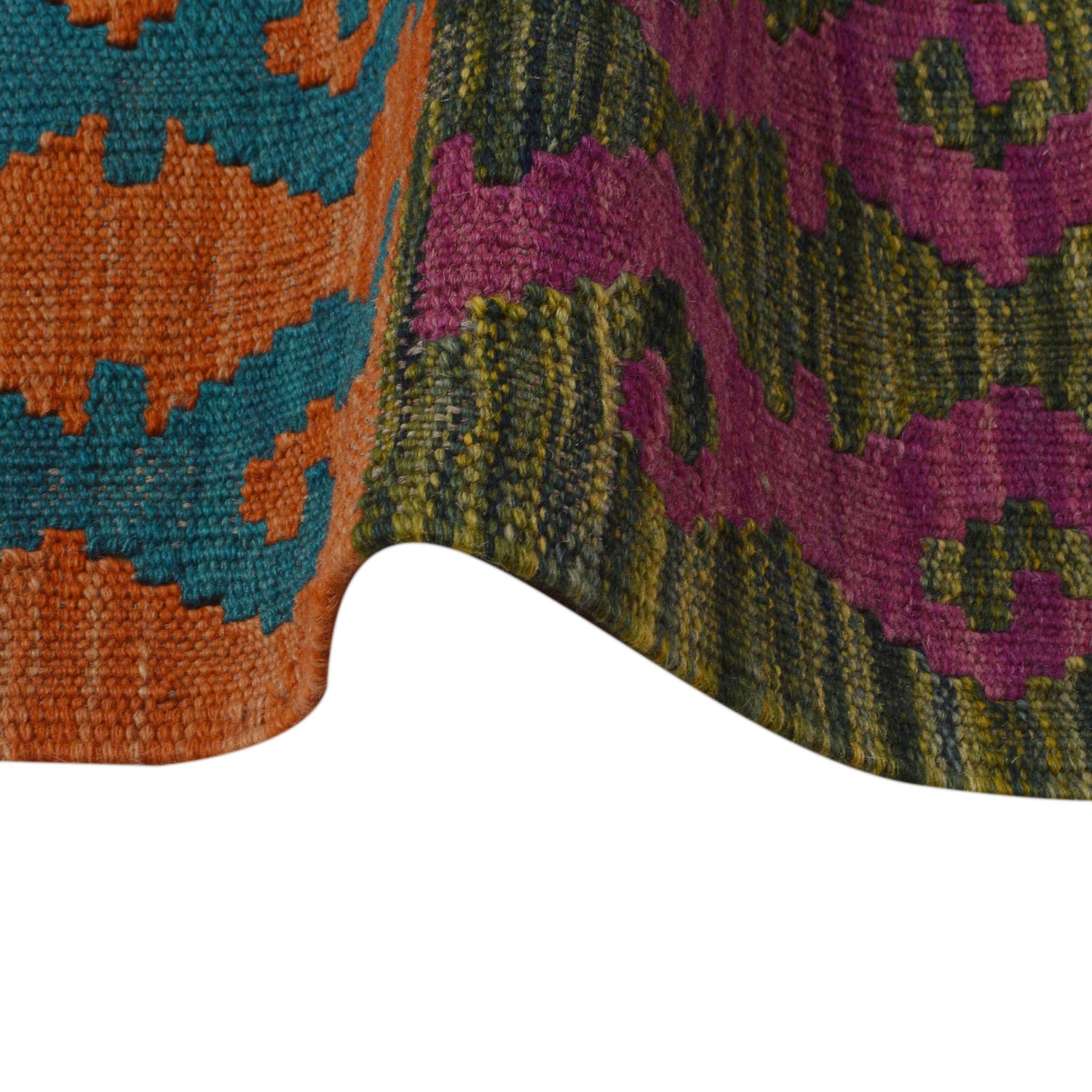 Handmade Vegetable Kilim 5' 8" x 8' 1" (ft) - No. P36146