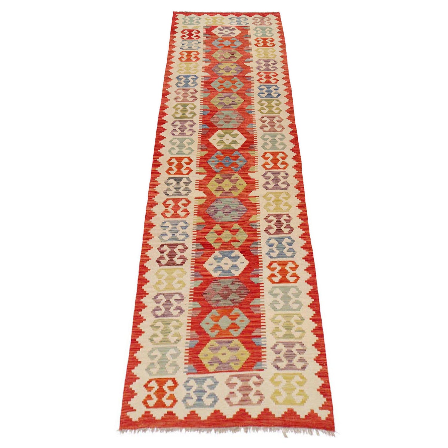 Vegetable Kilim Runner 2' 10" x 12' 9" (ft) - No. P36157