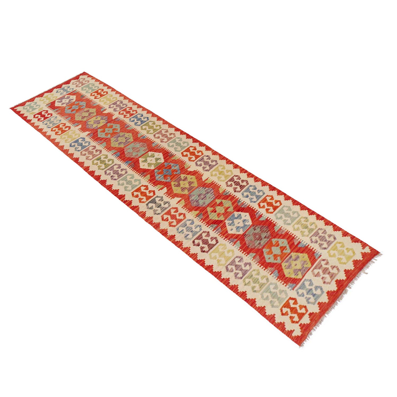 Vegetable Kilim Runner 2' 10" x 12' 9" (ft) - No. P36157