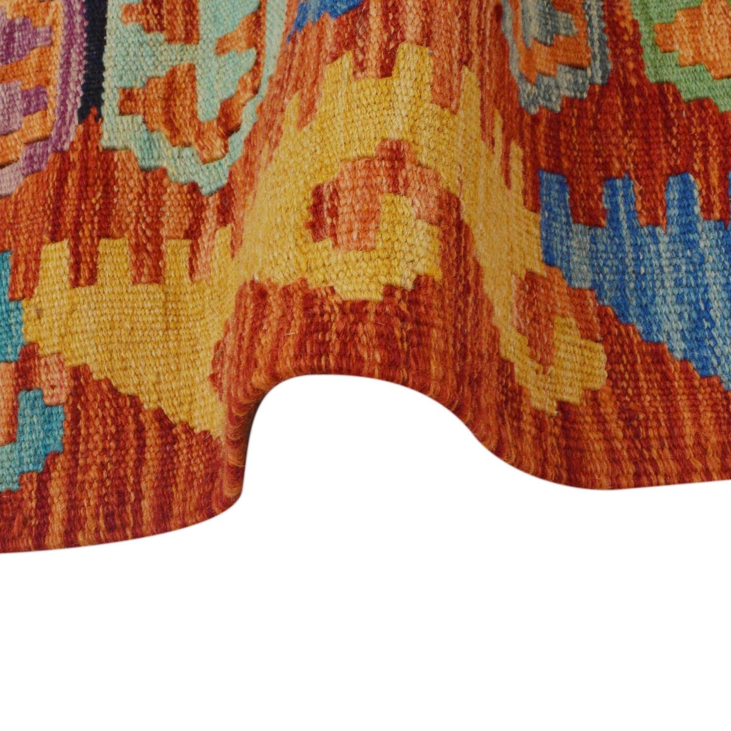 Vegetable Kelim Runner 2' 11" x 9' 11" (ft) - No. P36158