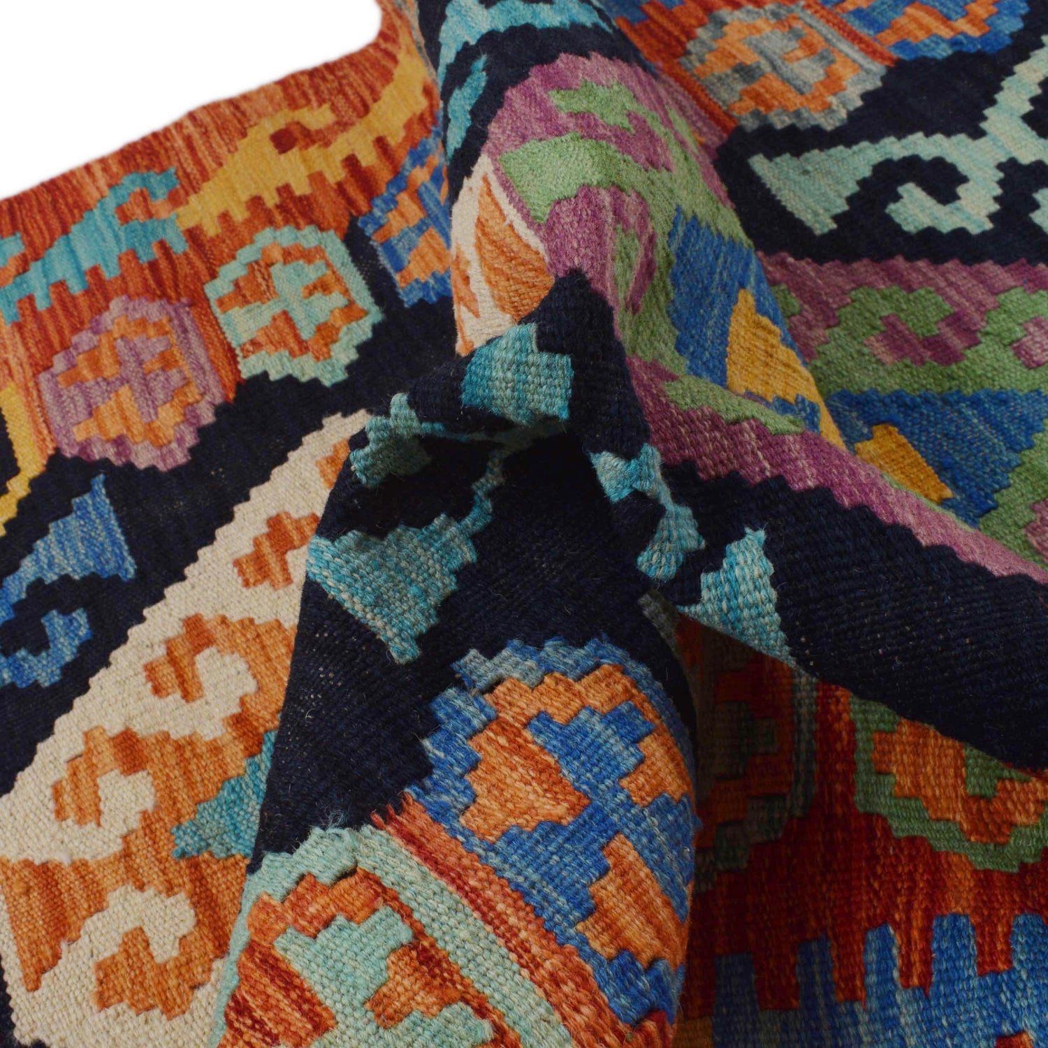 Vegetable Kelim Runner 2' 11" x 9' 11" (ft) - No. P36158