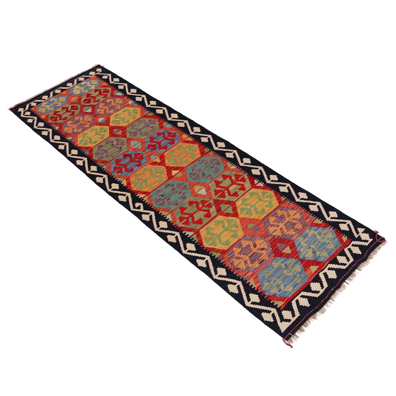 Vegetable Kelim Runner 2' 7" x 9' 6" (ft) - No. P36160