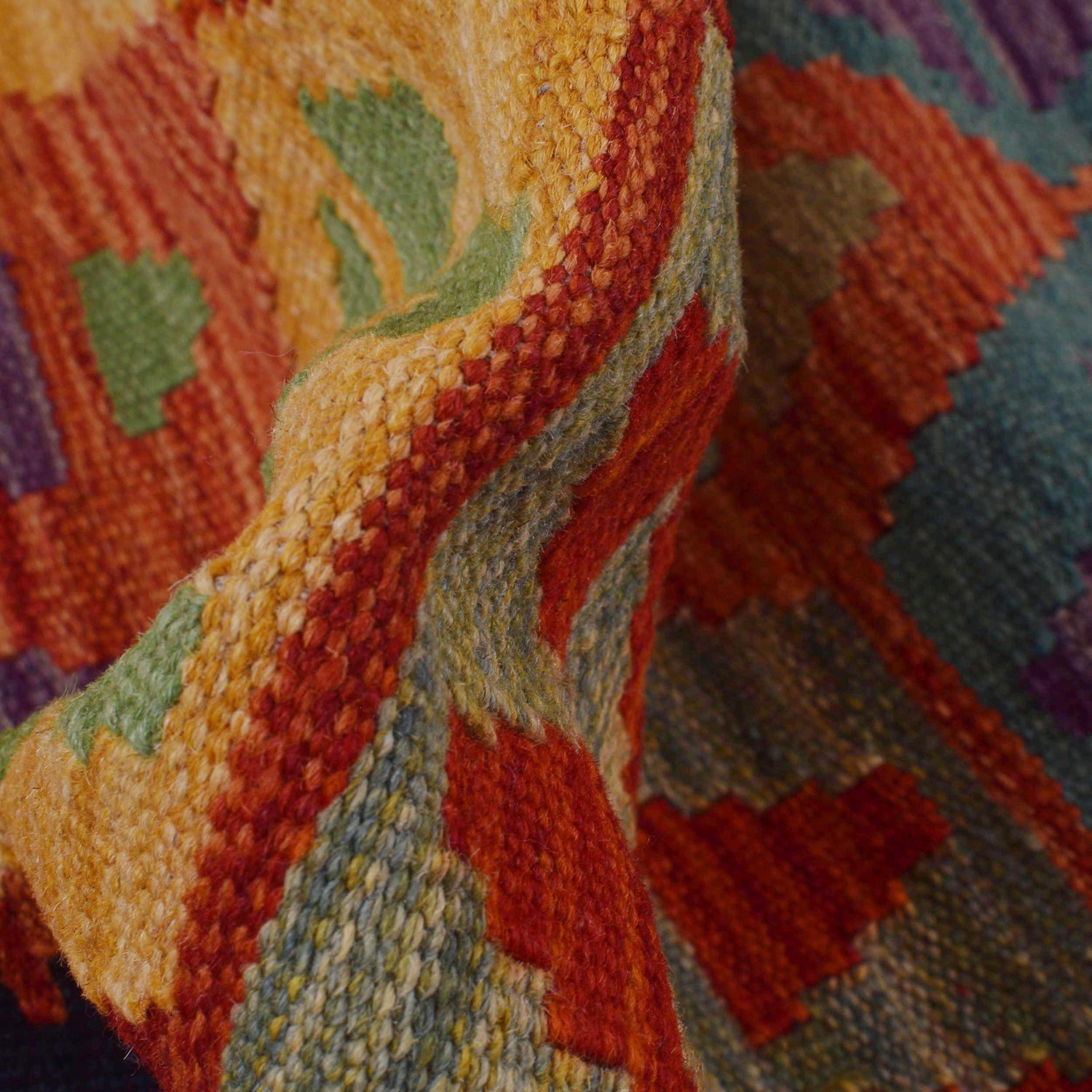 Vegetable Kelim Runner 2' 7" x 9' 6" (ft) - No. P36160