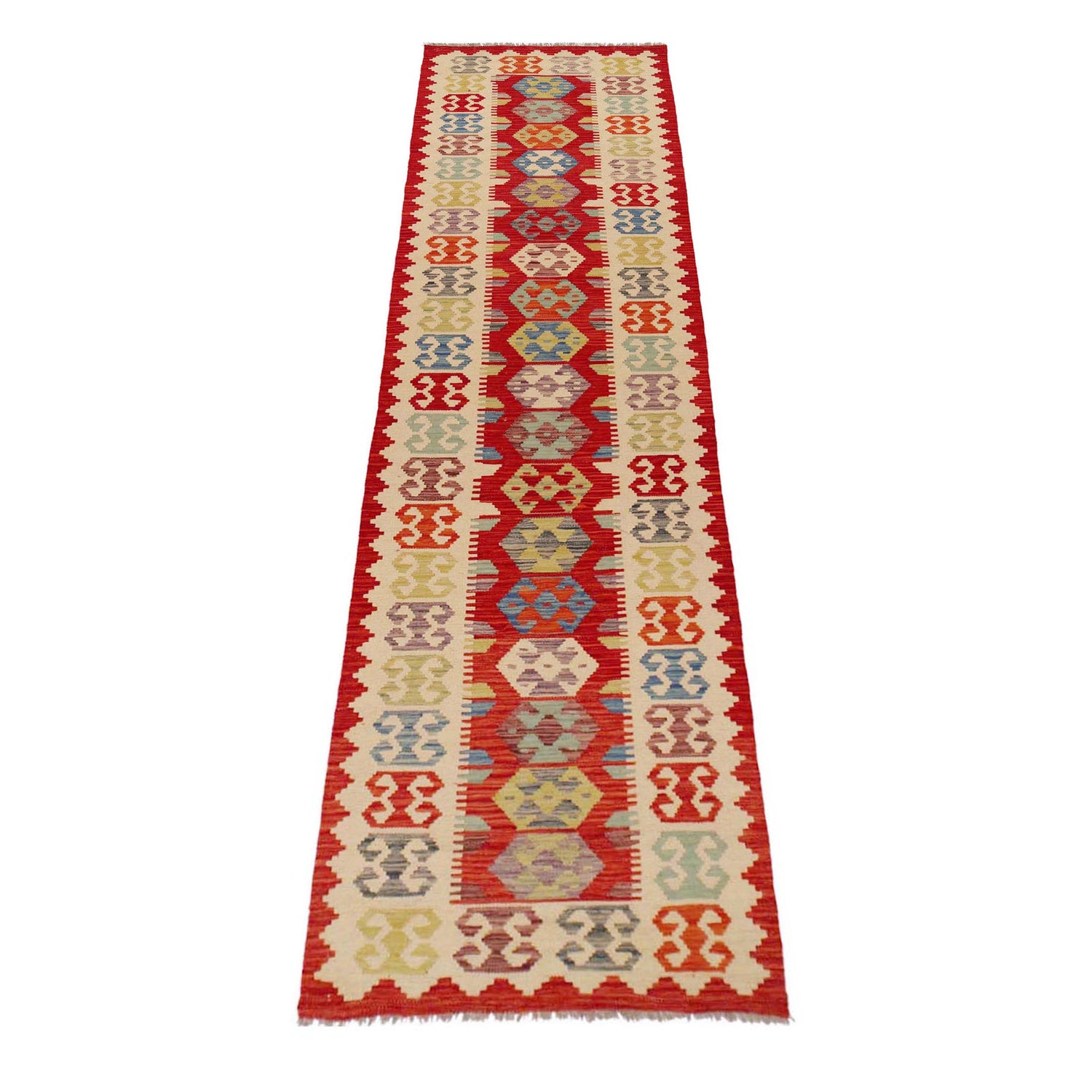Vegetable Kelim Runner 2' 10" x 12' 11" (ft) - No. P36161
