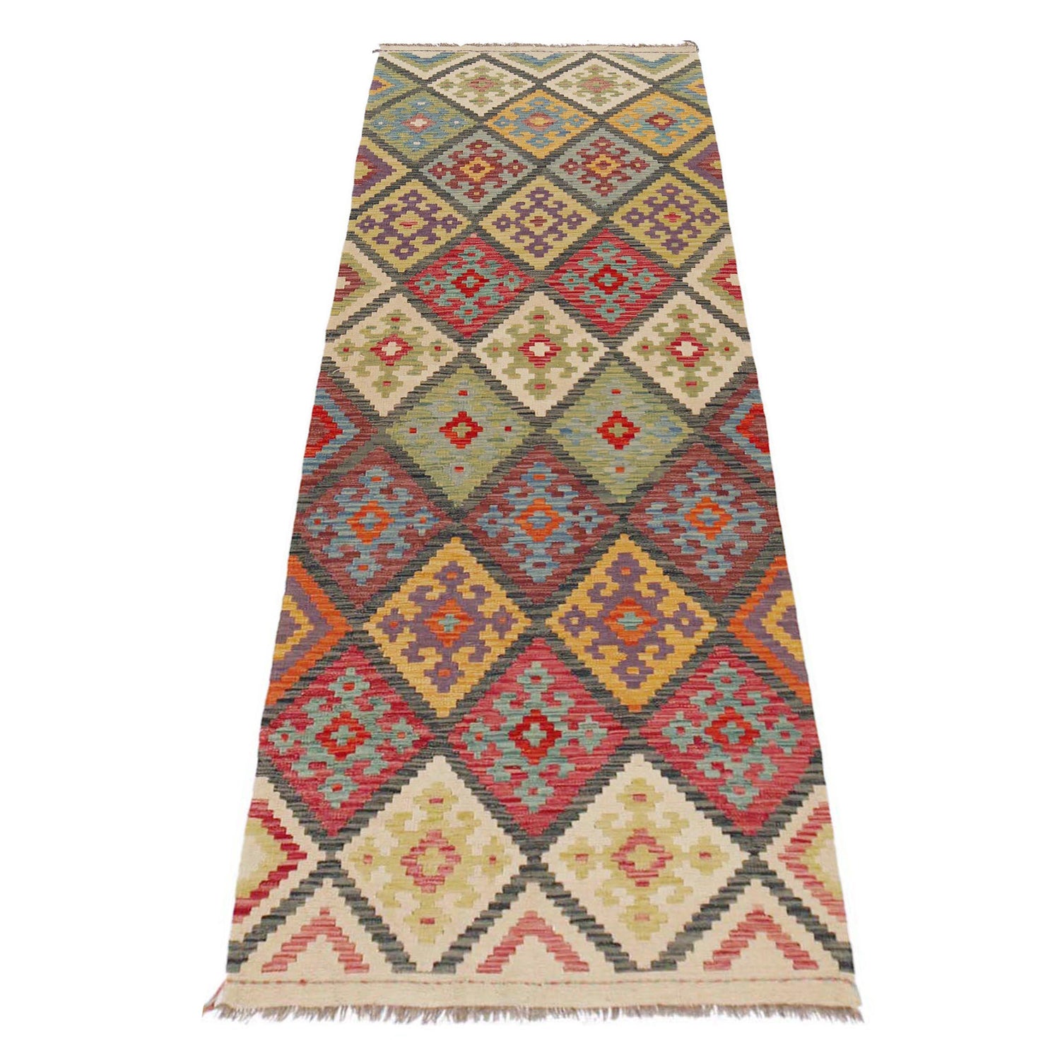Vegetable Kilim Runner 2' 11" x 9' 8" (ft) - No. P36162