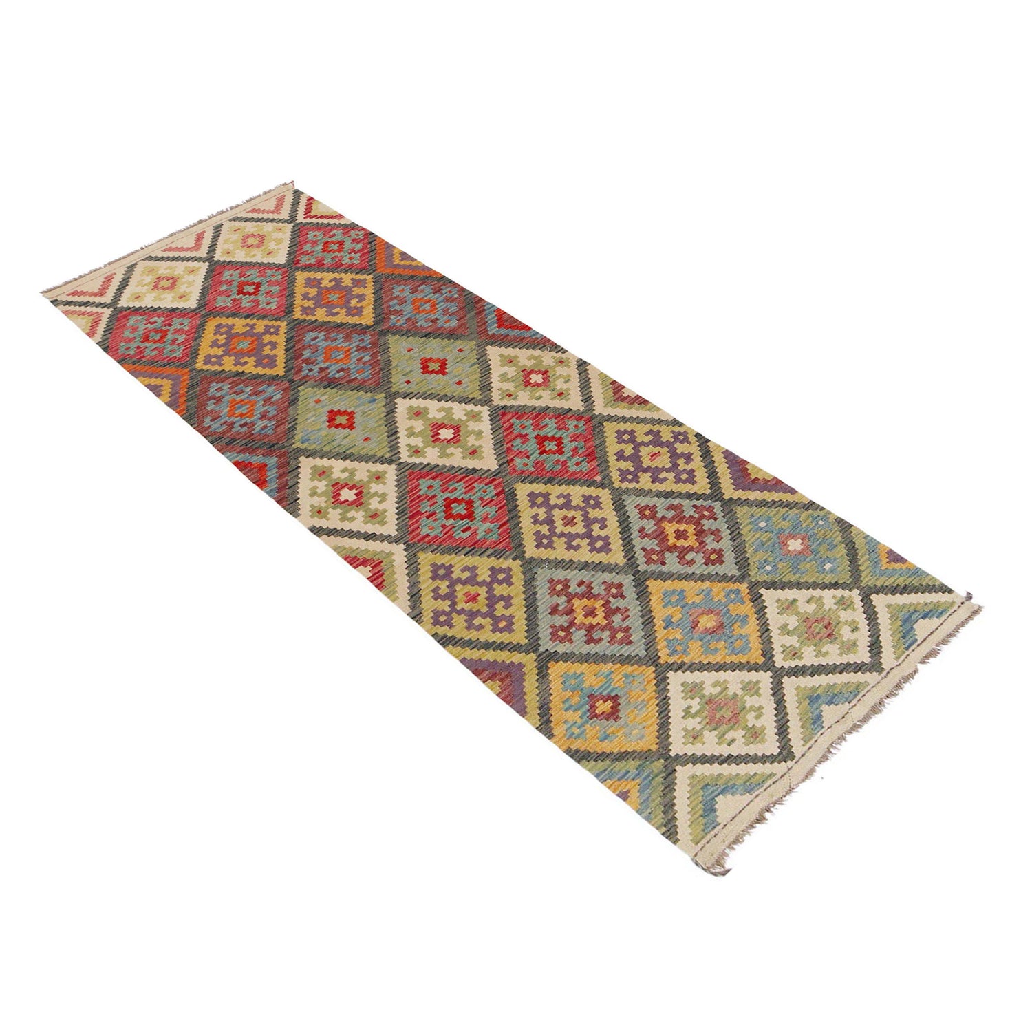Vegetable Kilim Runner 2' 11" x 9' 8" (ft) - No. P36162