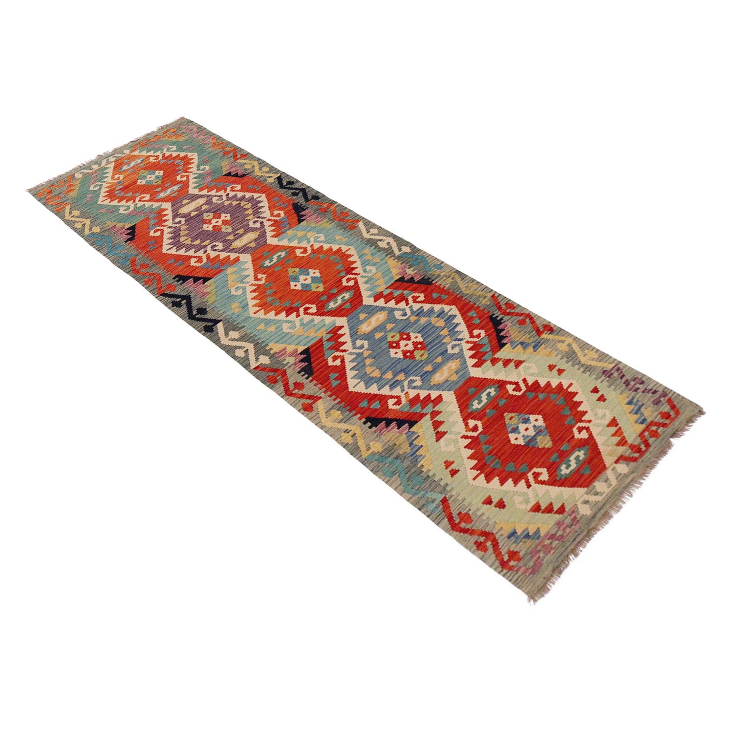 Vegetable Kilim Runner 2' 10" x 9' 11" (ft) - No. P36164