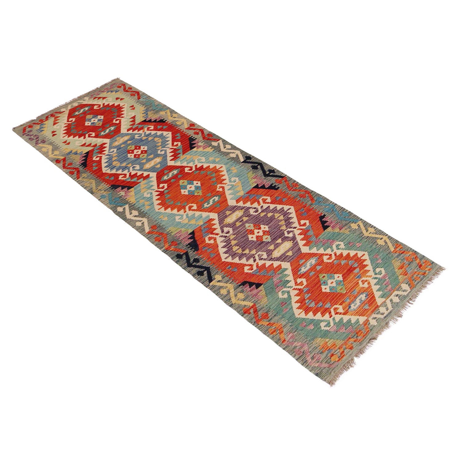Vegetable Kilim Runner 2' 10" x 9' 11" (ft) - No. P36164