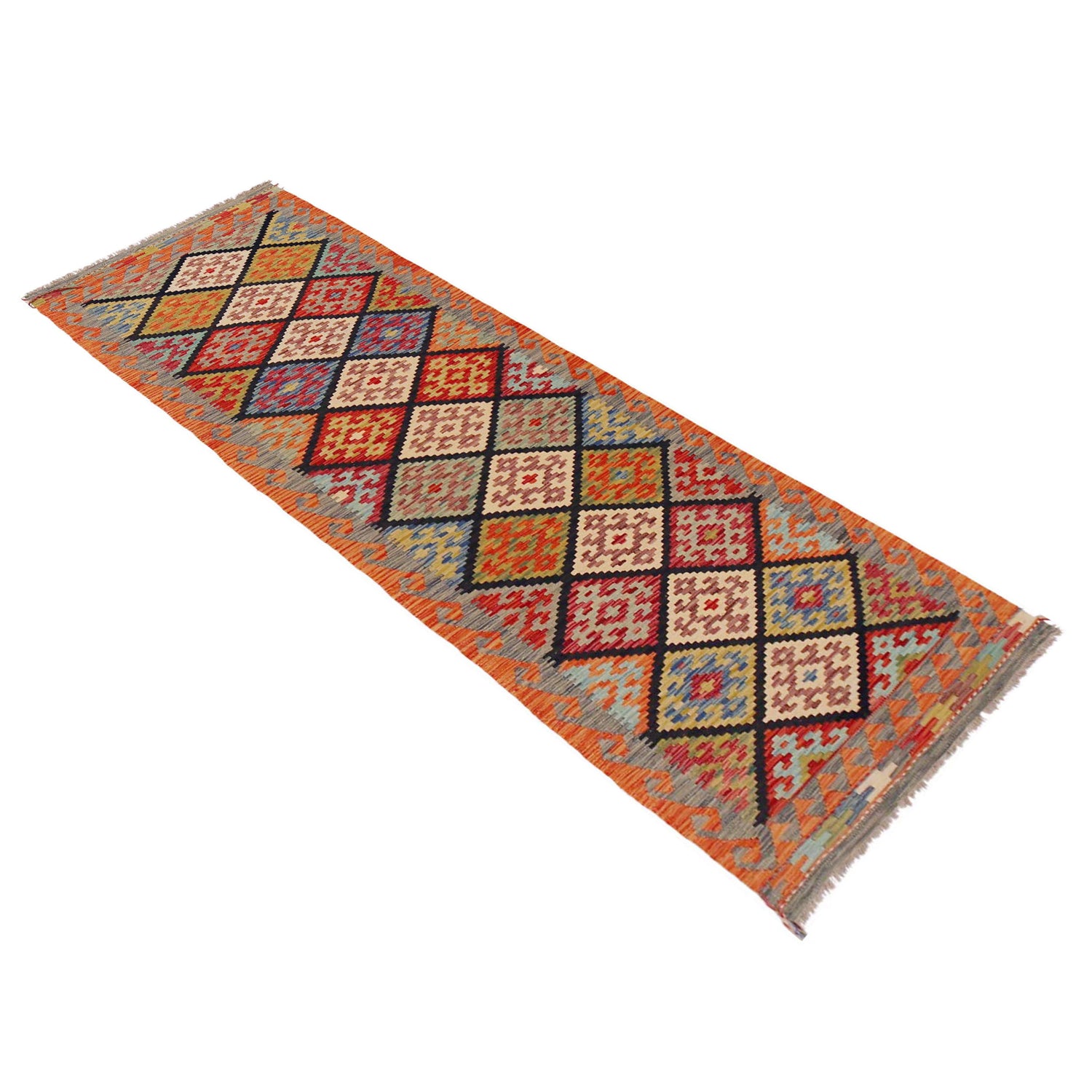 Vegetable Kilim Runner 2' 8" x 9' 9" (ft) - No. P36166