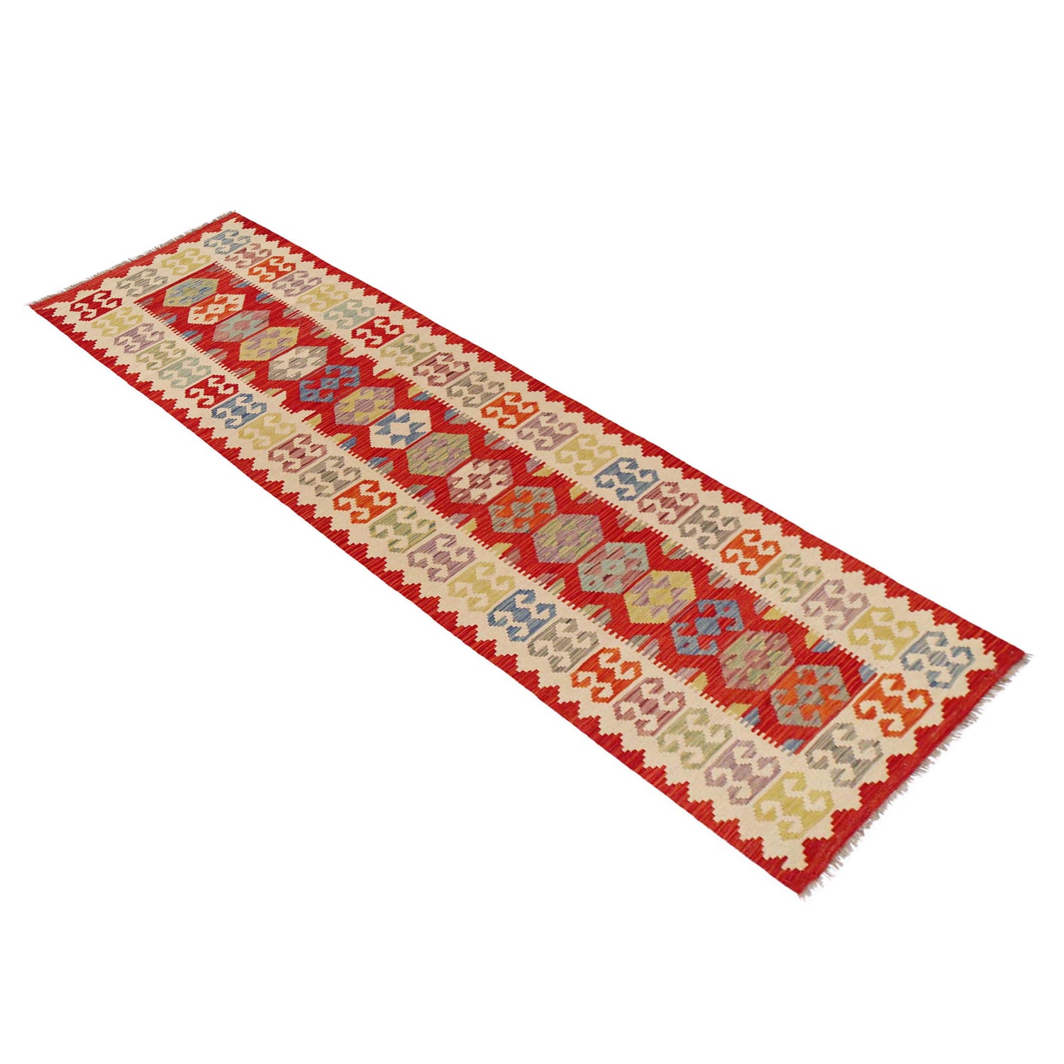 Vegetable Kilim Runner 2' 10" x 12' 7" (ft) - No. P36169