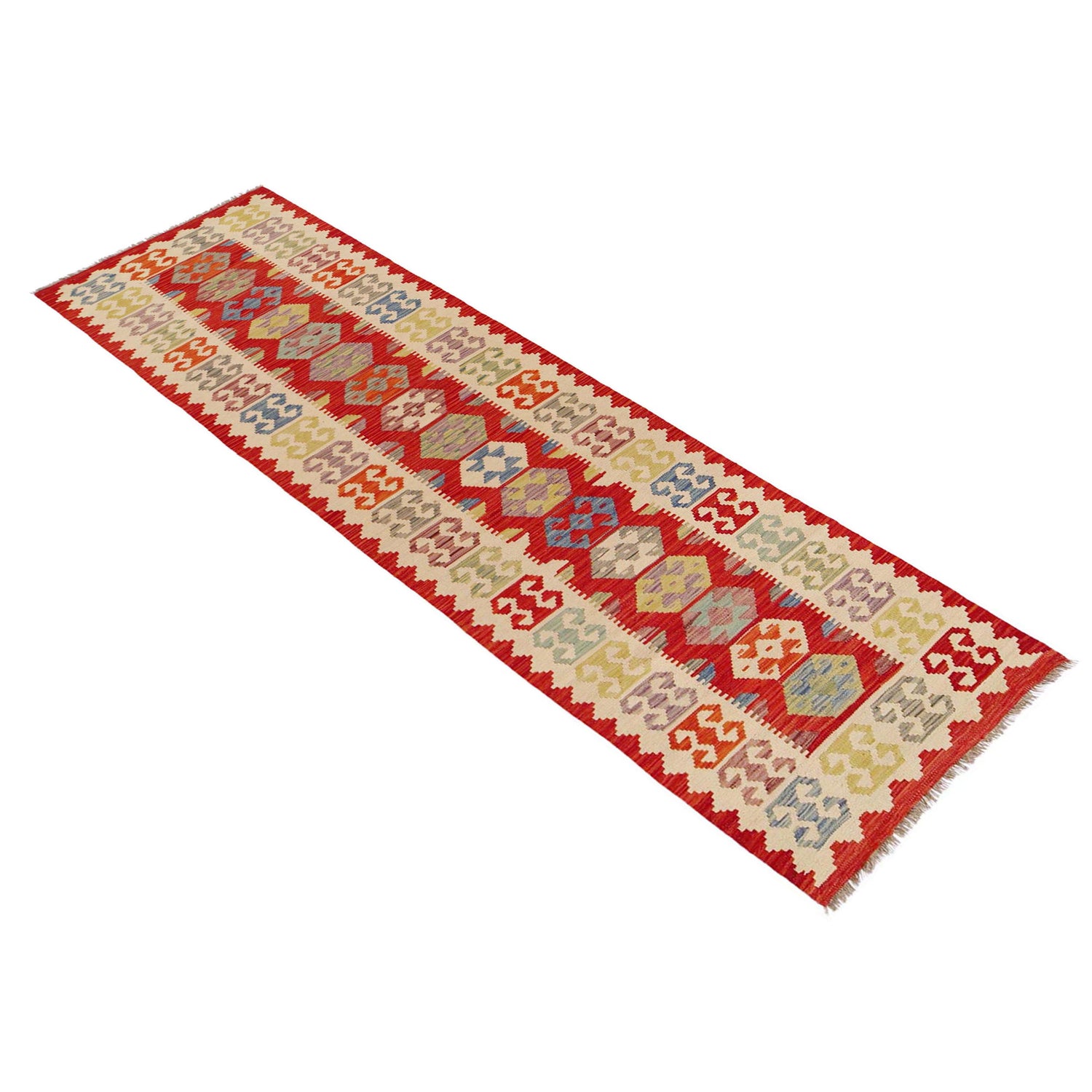 Vegetable Kilim Runner 2' 10" x 12' 7" (ft) - No. P36169