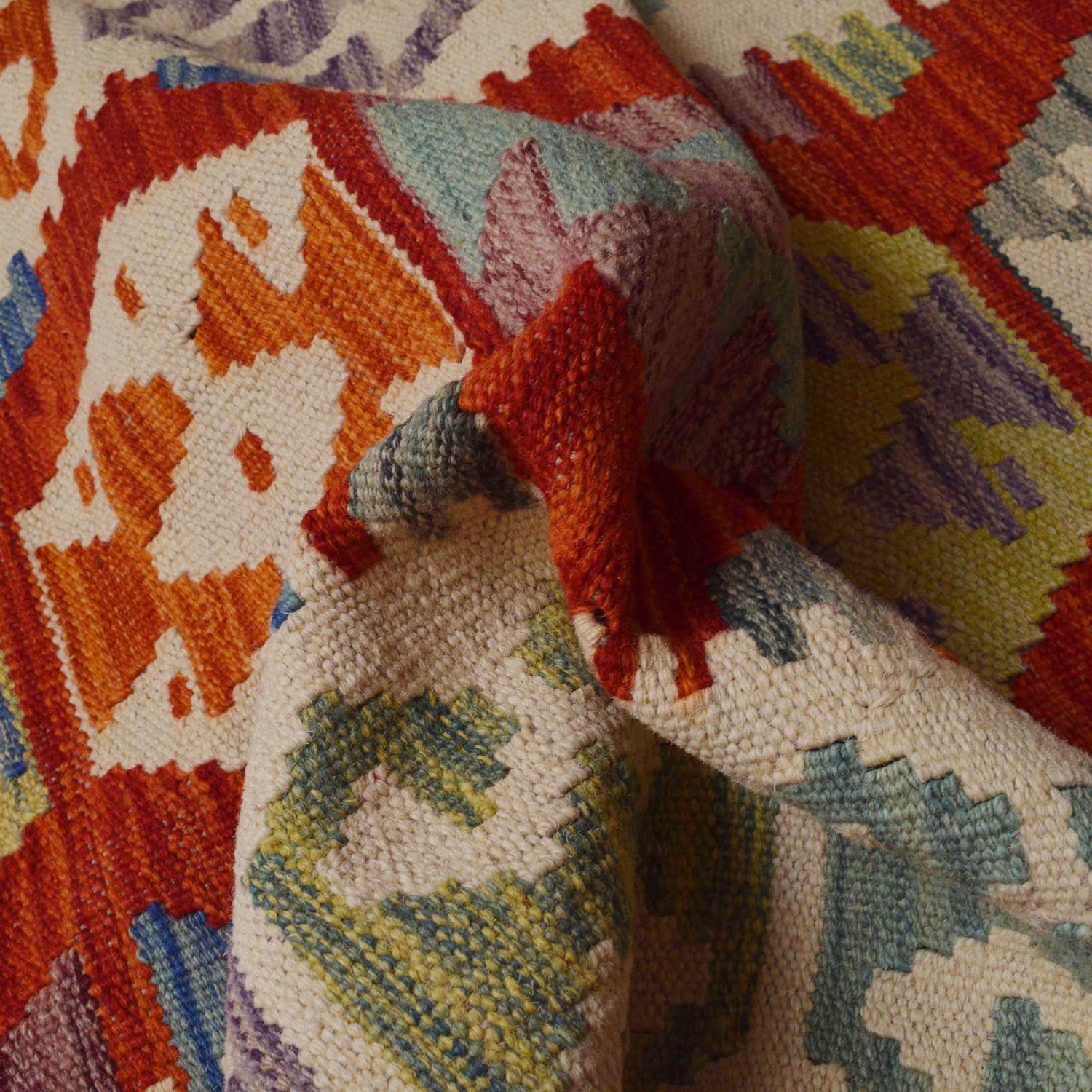 Vegetable Kilim Runner 2' 10" x 12' 7" (ft) - No. P36169