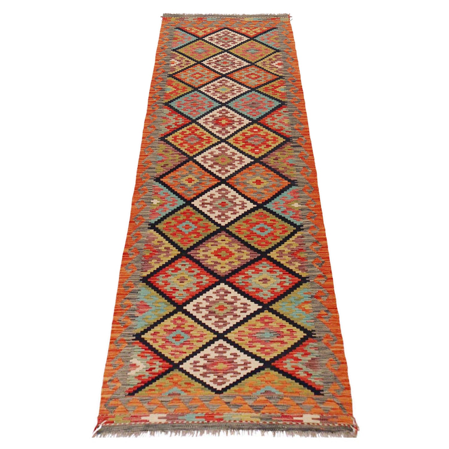 Vegetable Kelim Runner 2' 10" x 9' 11" (ft) - No. P36170