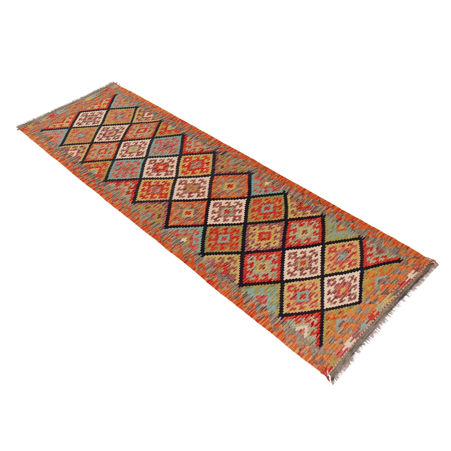 Vegetable Kelim Runner 2' 10" x 9' 11" (ft) - No. P36170