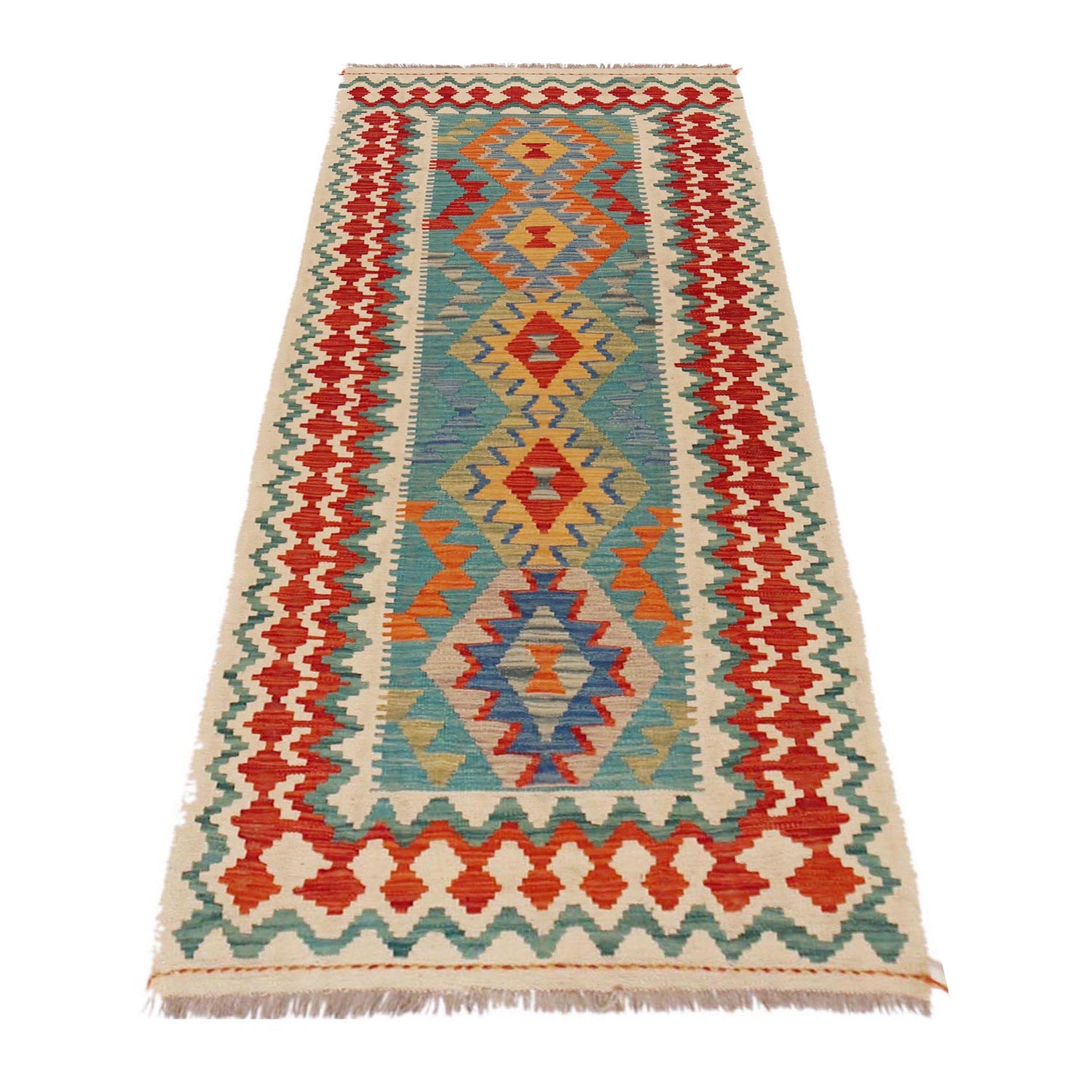 Vegetable Kilim Runner 2' 9" x 6' 9" (ft)- No. P36175