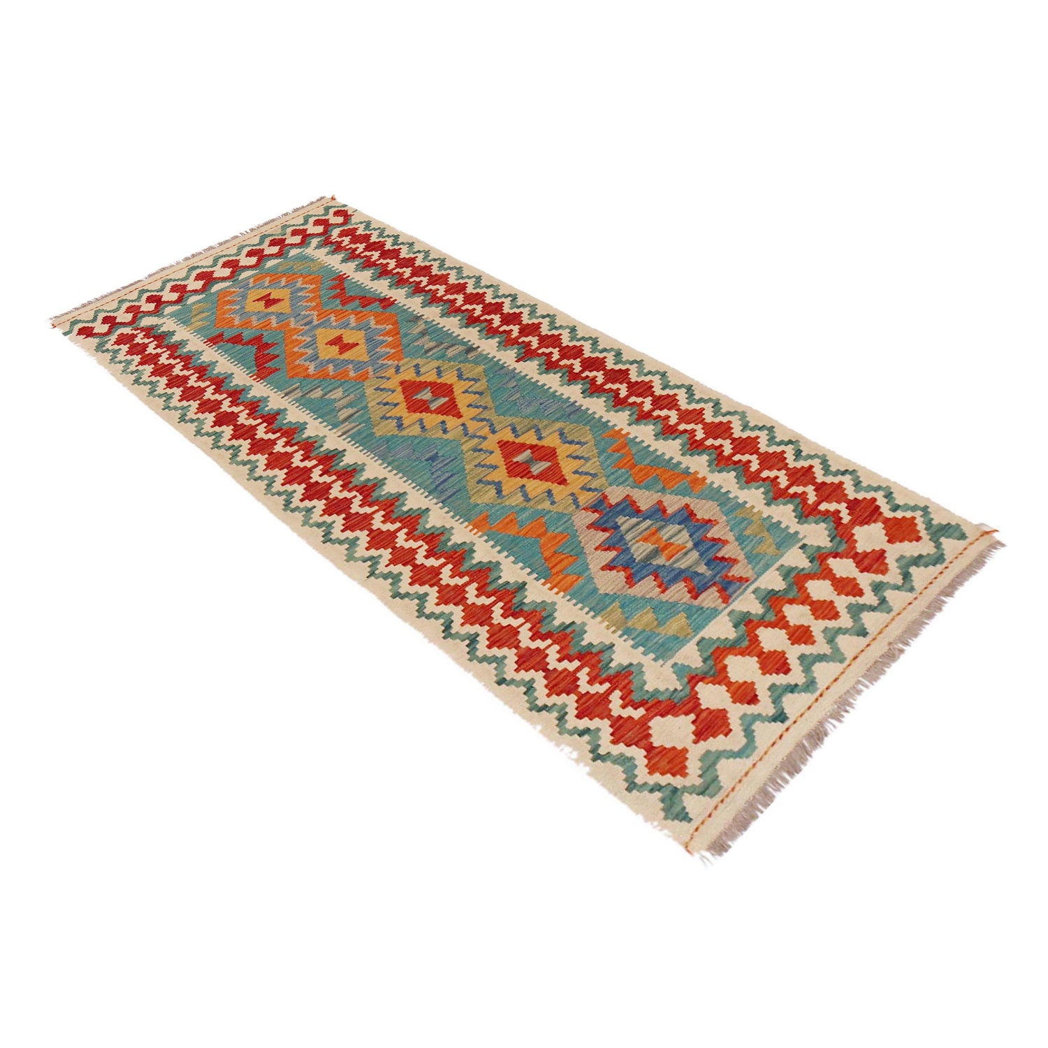 Vegetable Kilim Runner 2' 9" x 6' 9" (ft)- No. P36175