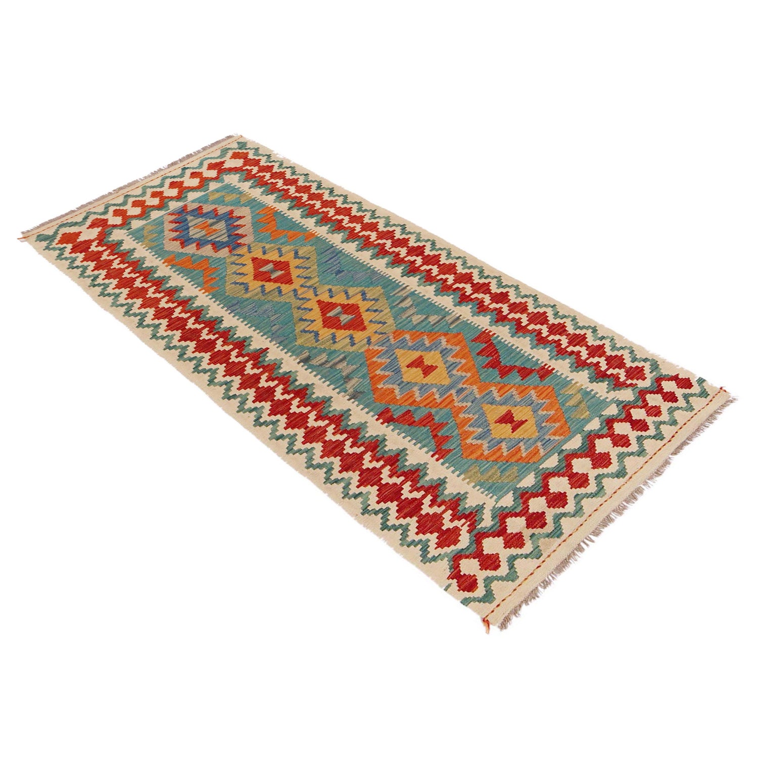 Vegetable Kilim Runner 2' 9" x 6' 9" (ft)- No. P36175