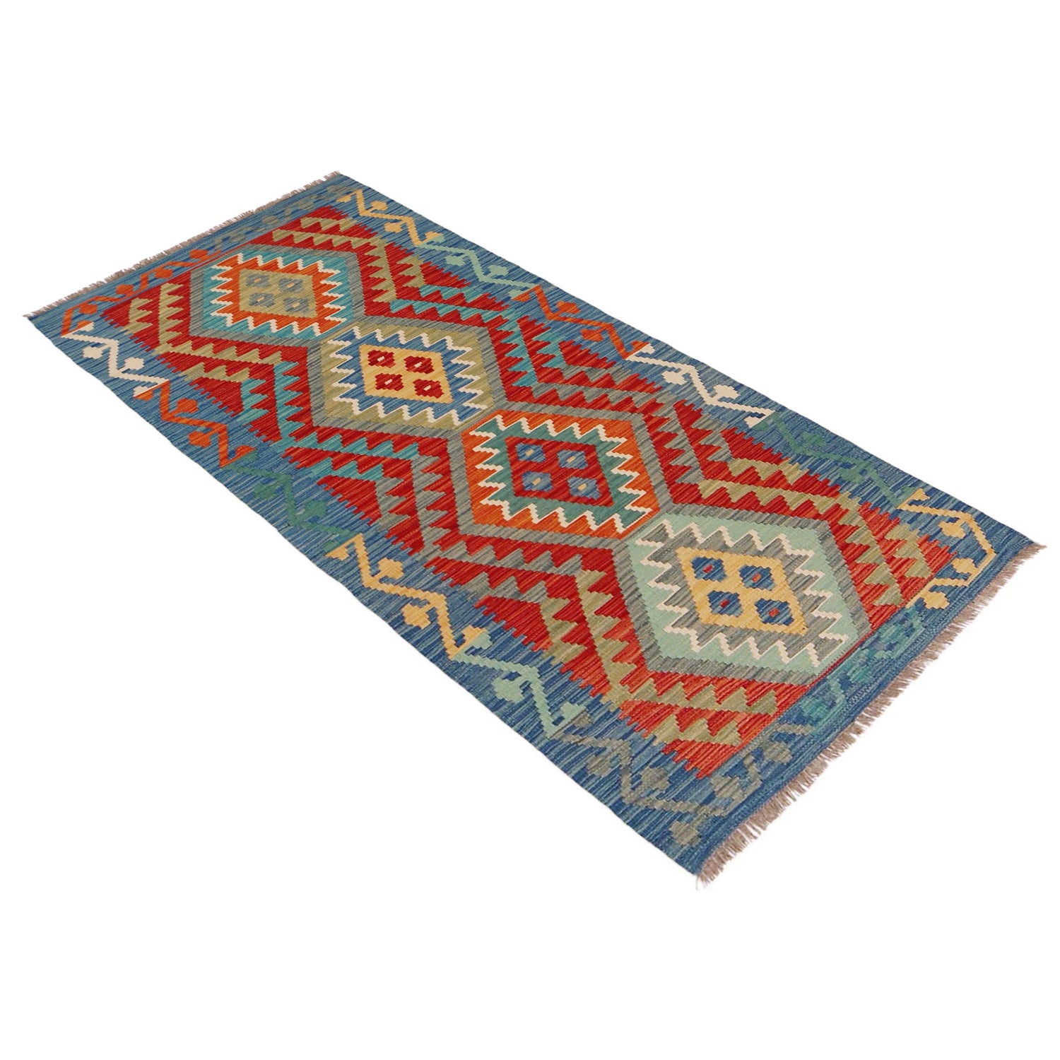 Vegetable Kilim Runner 2' 7" x 6' 6" (ft)- No. P36177
