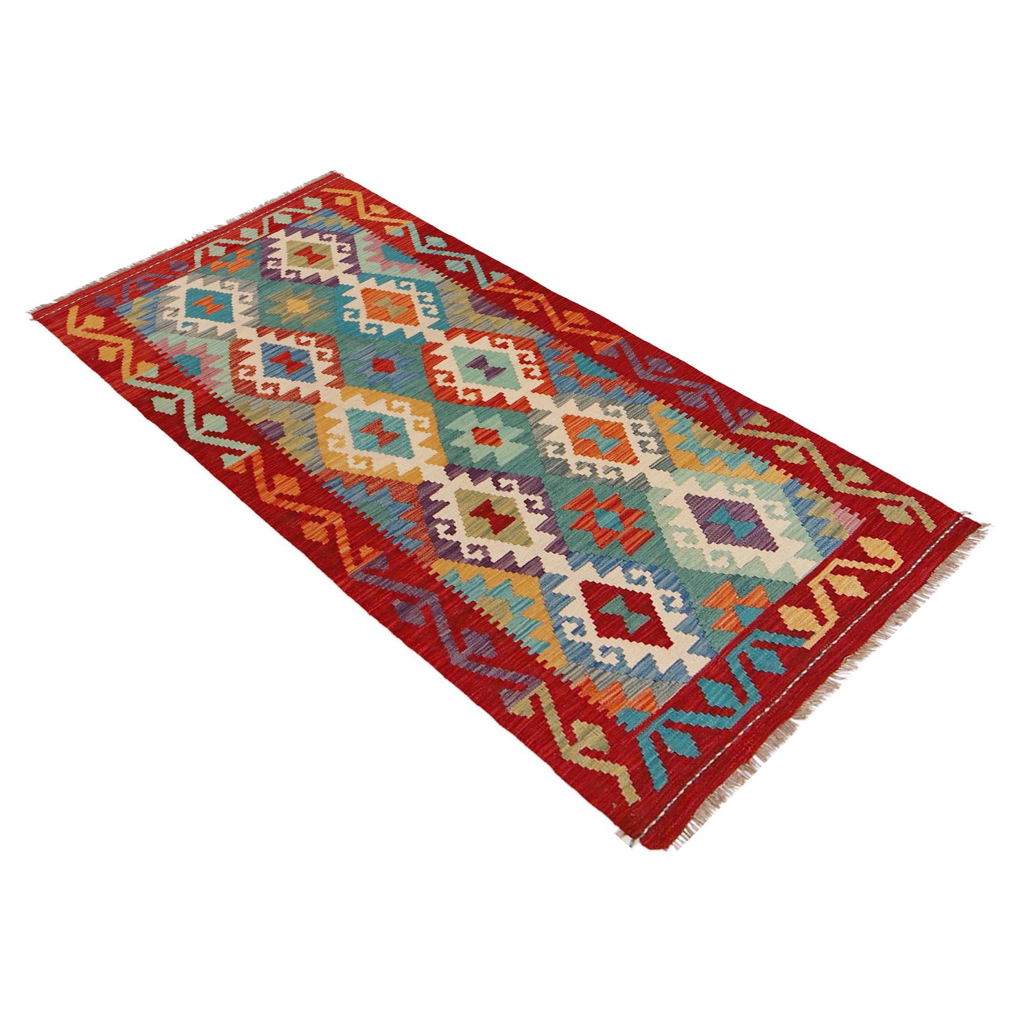 Vegetable Kilim Runner 2' 9" x 6' 7" (ft)- No. P36179