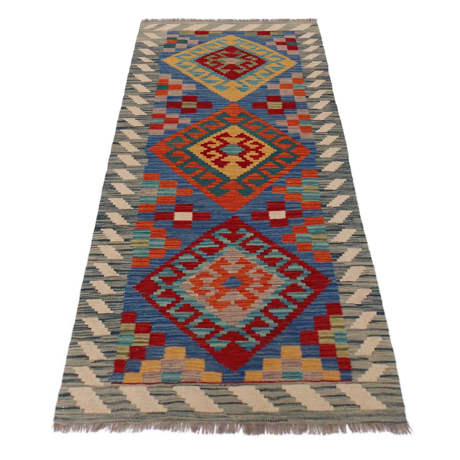 Vegetable Kelim Runner 2' 8" x 6' 5" (ft)- No. P36180