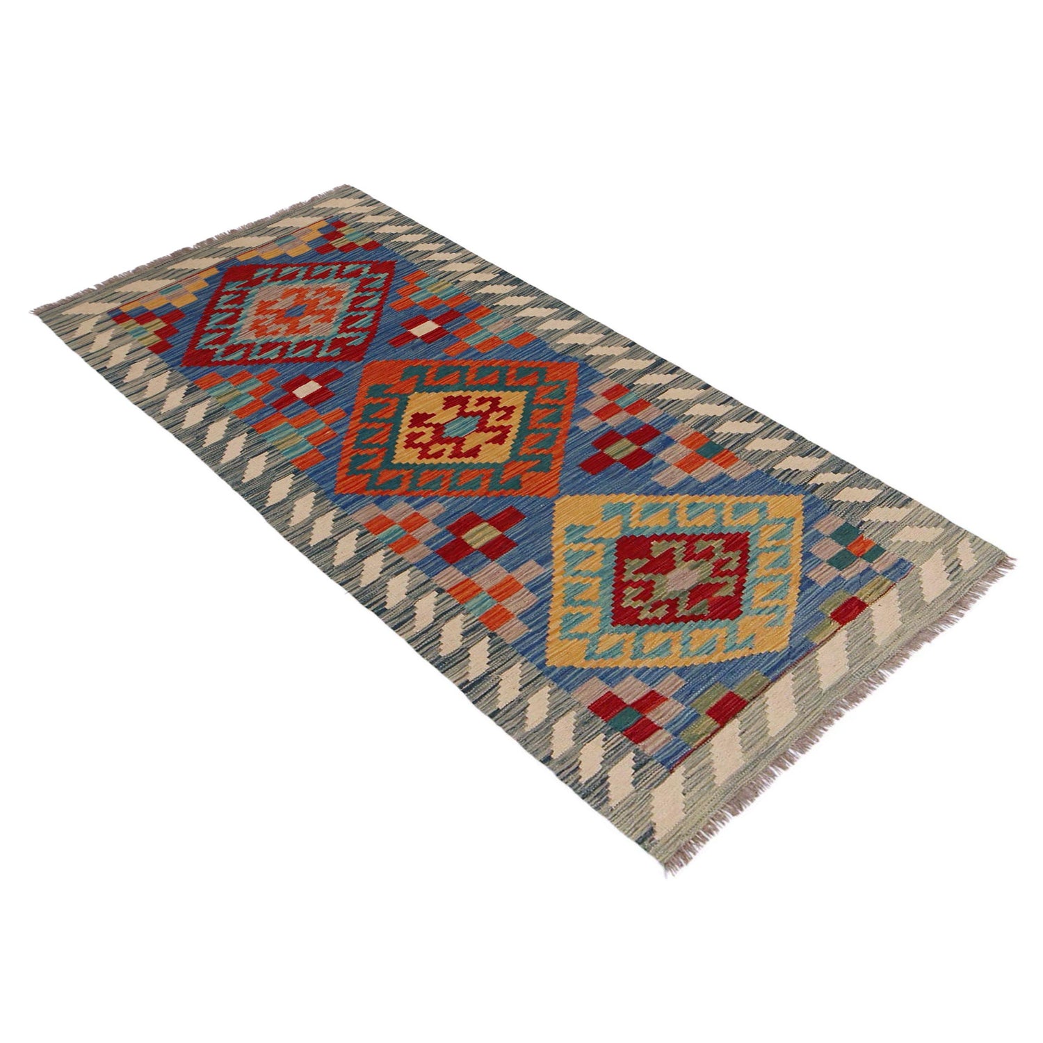 Vegetable Kelim Runner 2' 8" x 6' 5" (ft)- No. P36180