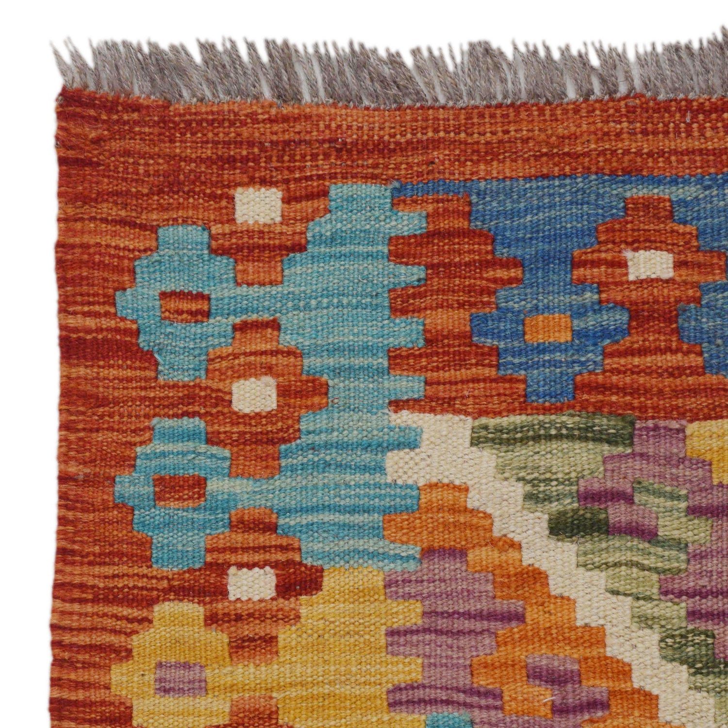 Vegetable Kelim Runner 2' 7" x 9' 9" (ft) - No. P36182