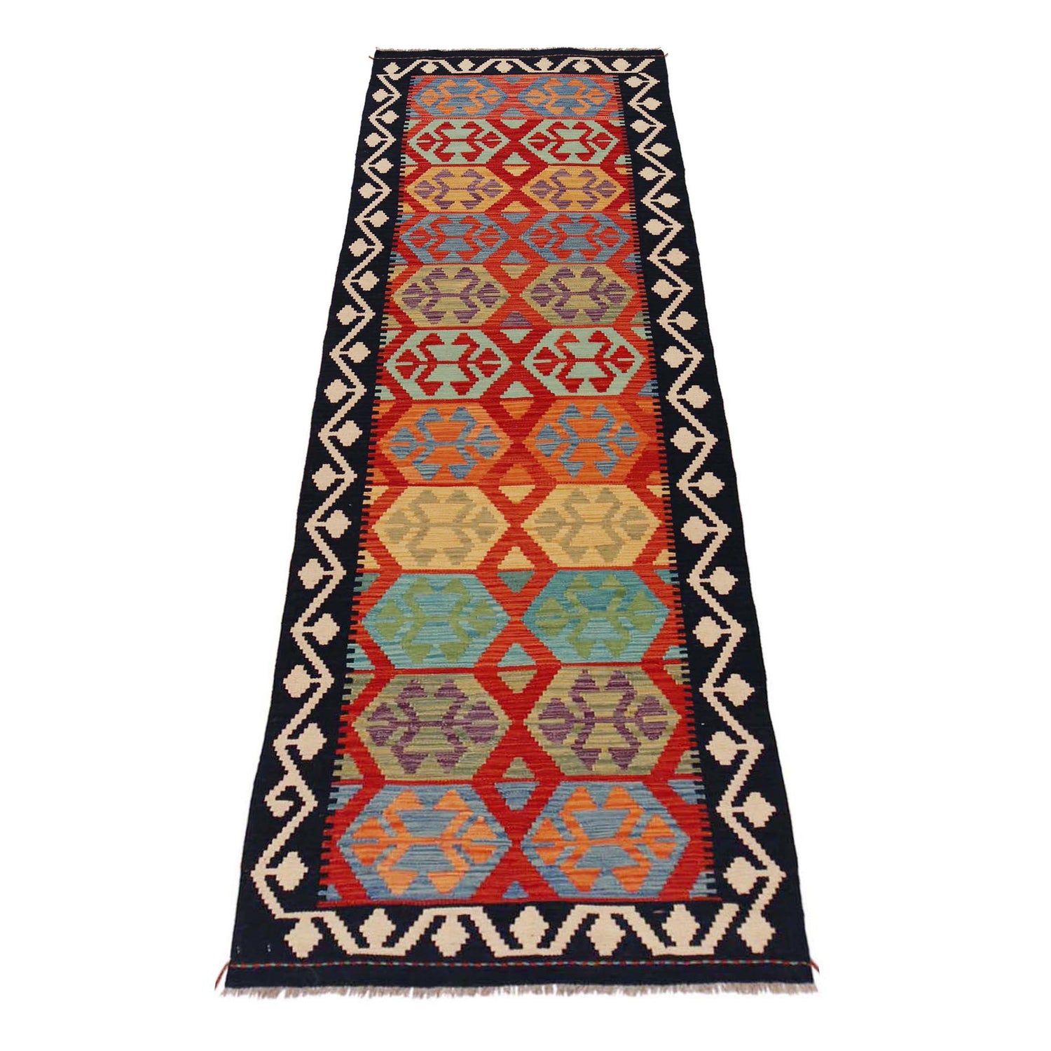 Vegetable Kelim Runner 2' 8" x 9' 11" (ft) - No. P36185