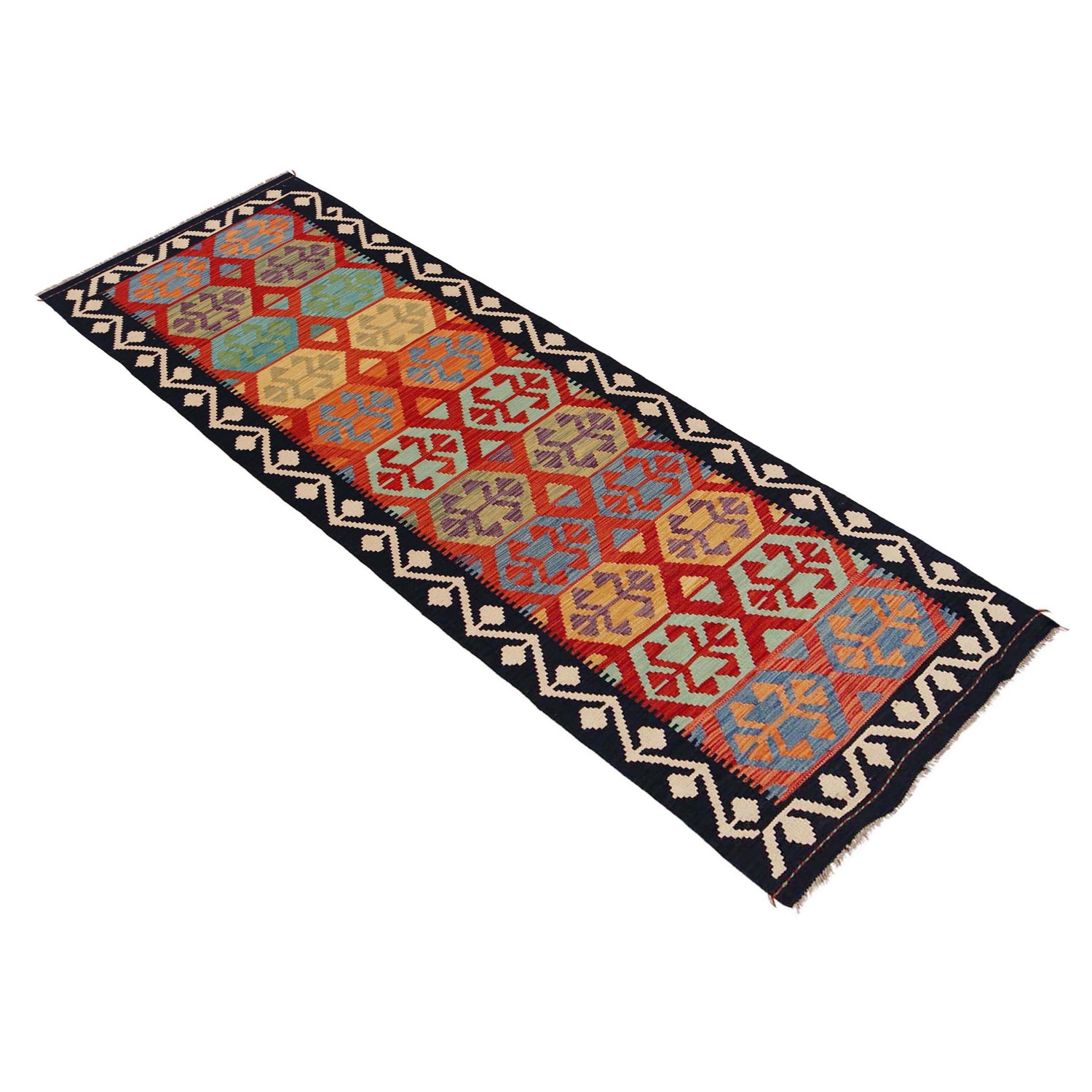 Vegetable Kelim Runner 2' 8" x 9' 11" (ft) - No. P36185