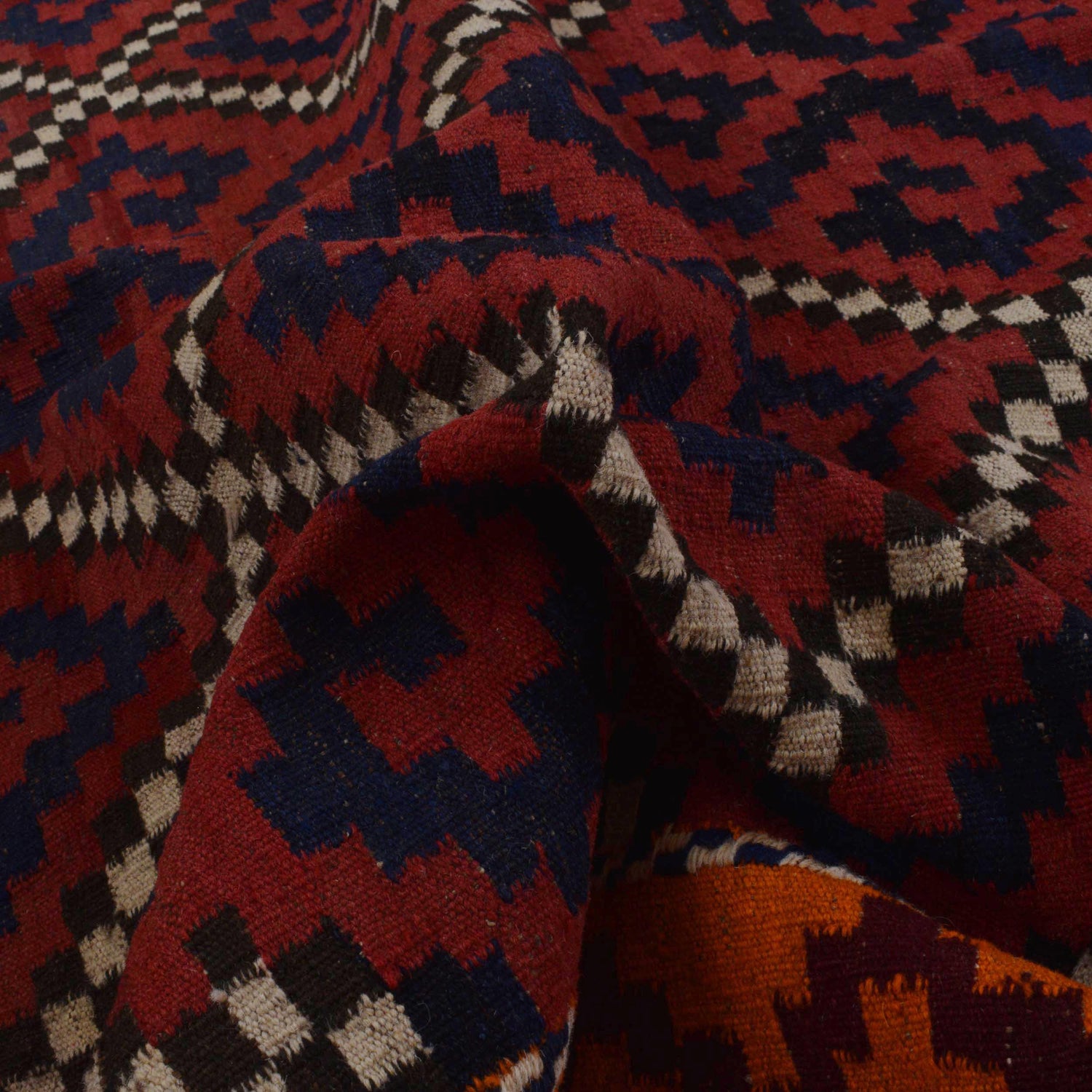 Handmade Vintage Kelim 5' 9" x 9' 8" (ft) - No. P36186