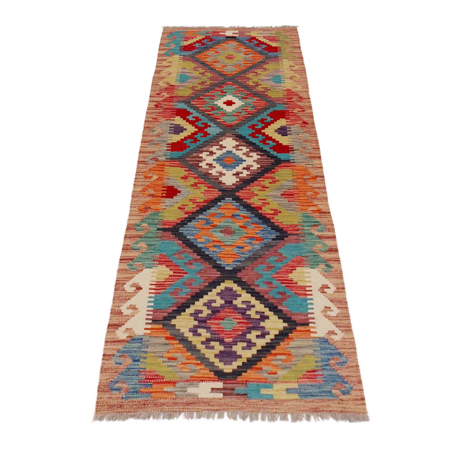 Vegetable Kelim Runner 2' 1" x 6' 6" (ft)- No. P36193