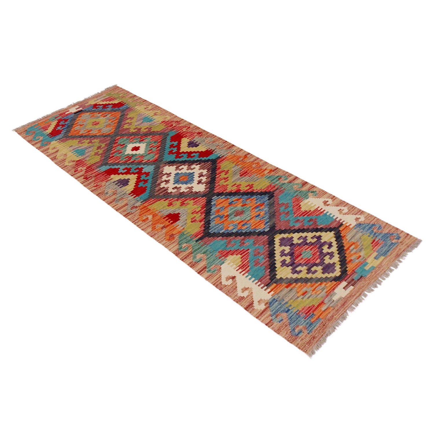 Vegetable Kelim Runner 2' 1" x 6' 6" (ft)- No. P36193