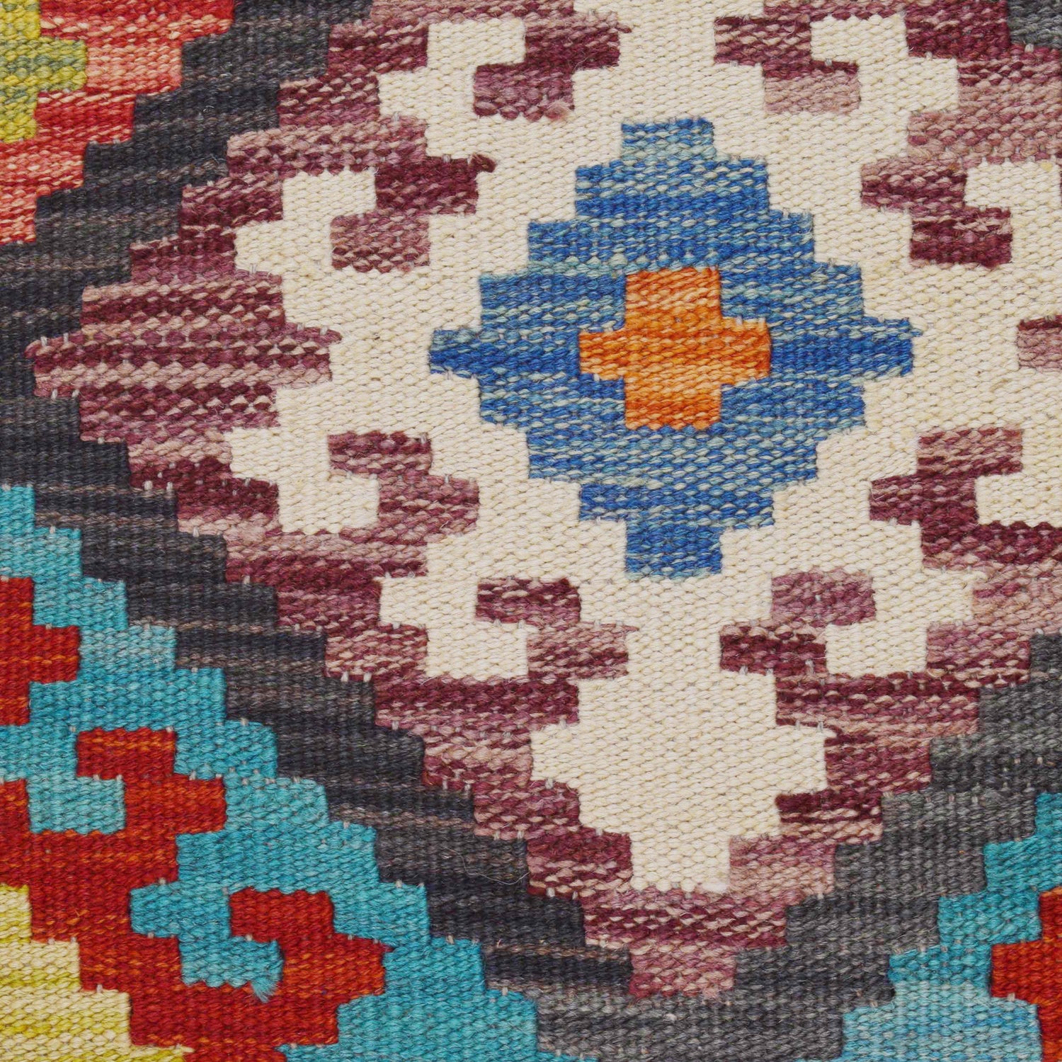 Vegetable Kelim Runner 2' 1" x 6' 6" (ft)- No. P36193