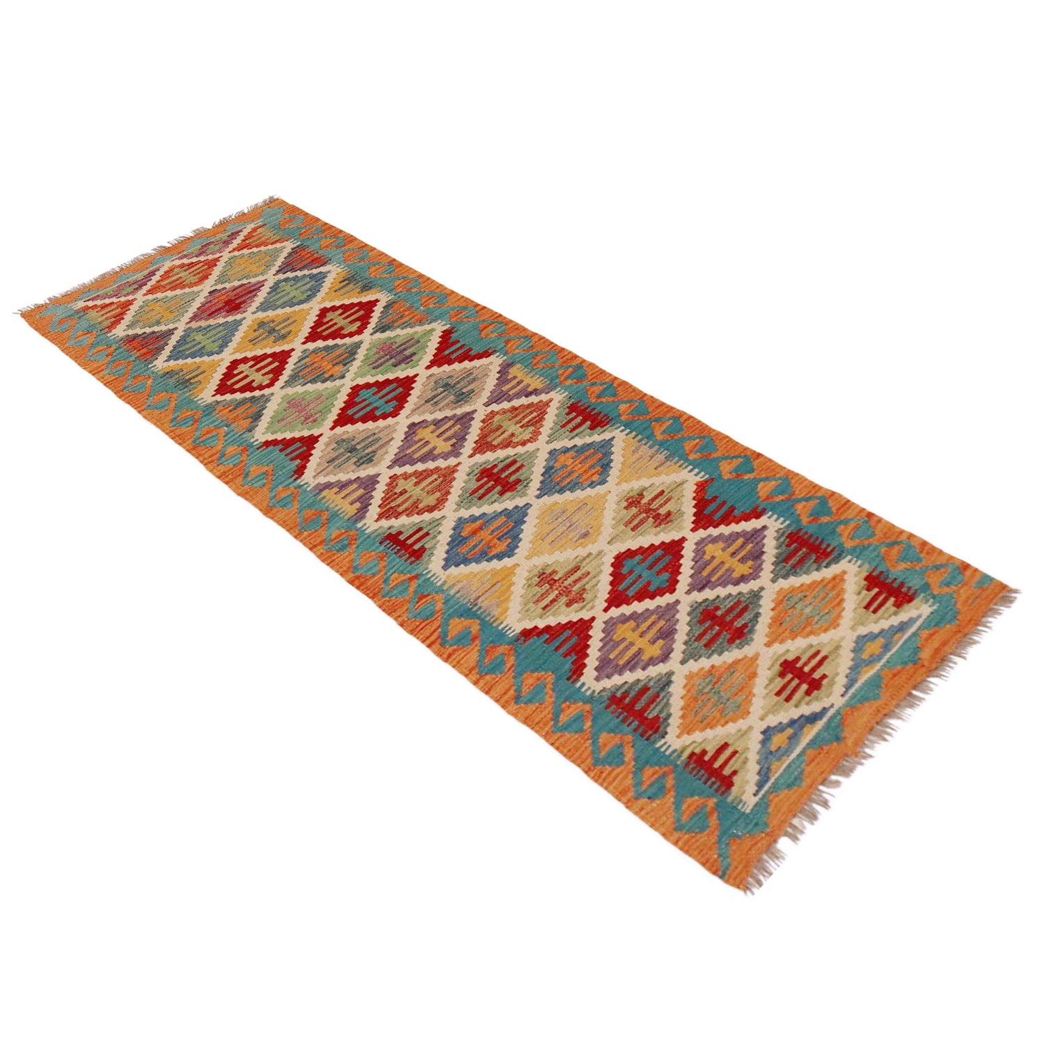 Vegetable Kilim Runner 2' 1" x 6' 1" (ft)- No. P36194