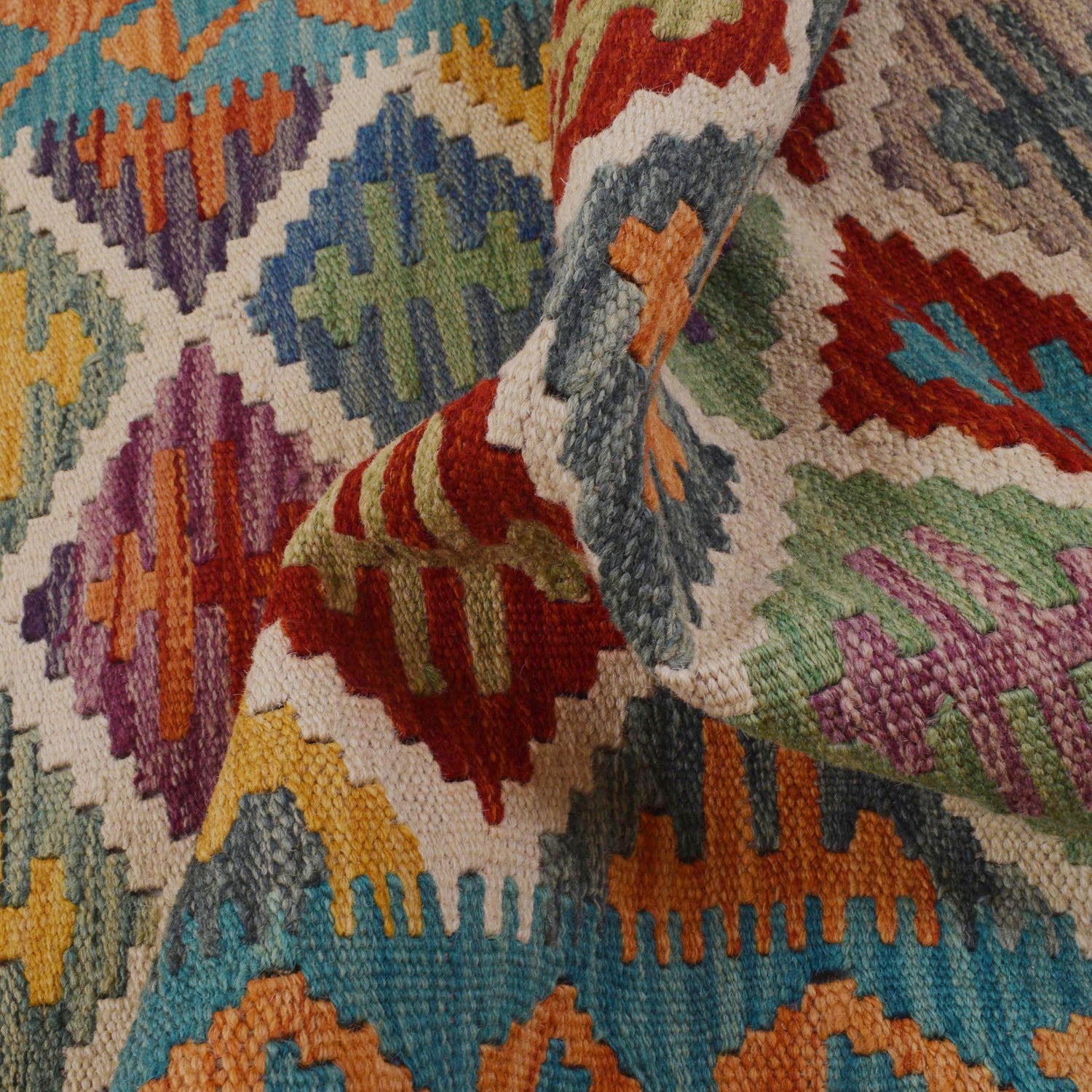 Vegetable Kilim Runner 2' 1" x 6' 1" (ft)- No. P36194