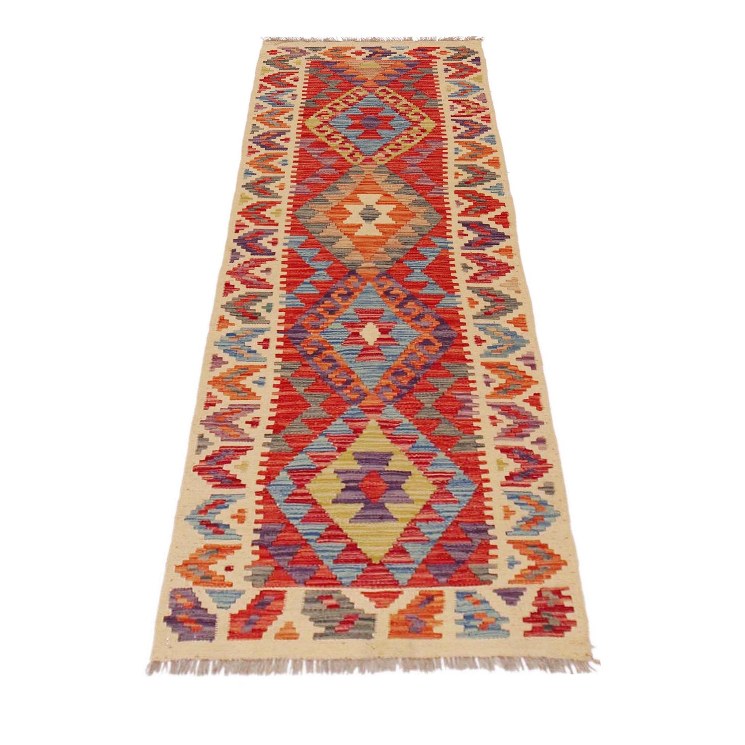 Vegetable Kelim Runner 2' 1" x 6' 4" (ft)- No. P36195