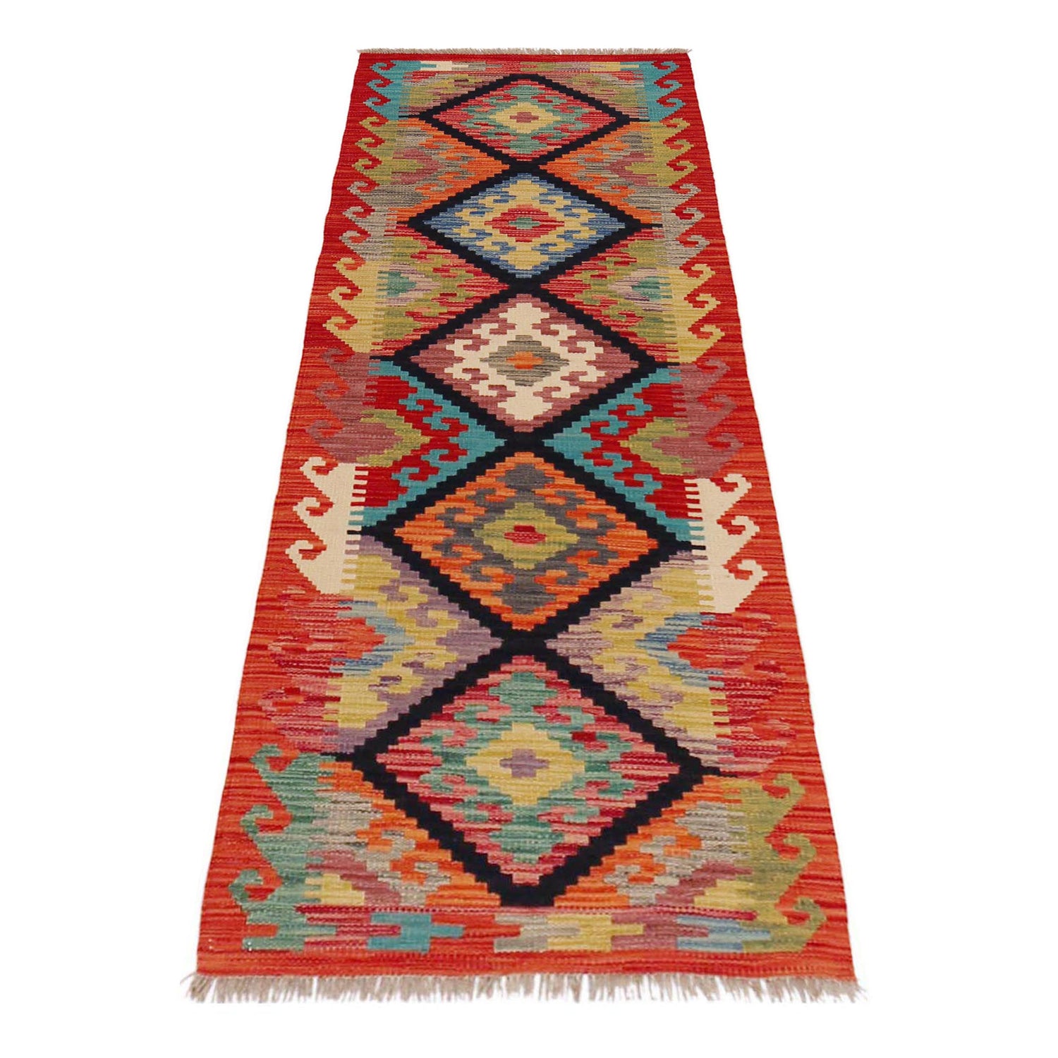 Vegetable Kilim Runner 2' 1" x 6' 5" (ft)- No. P36198