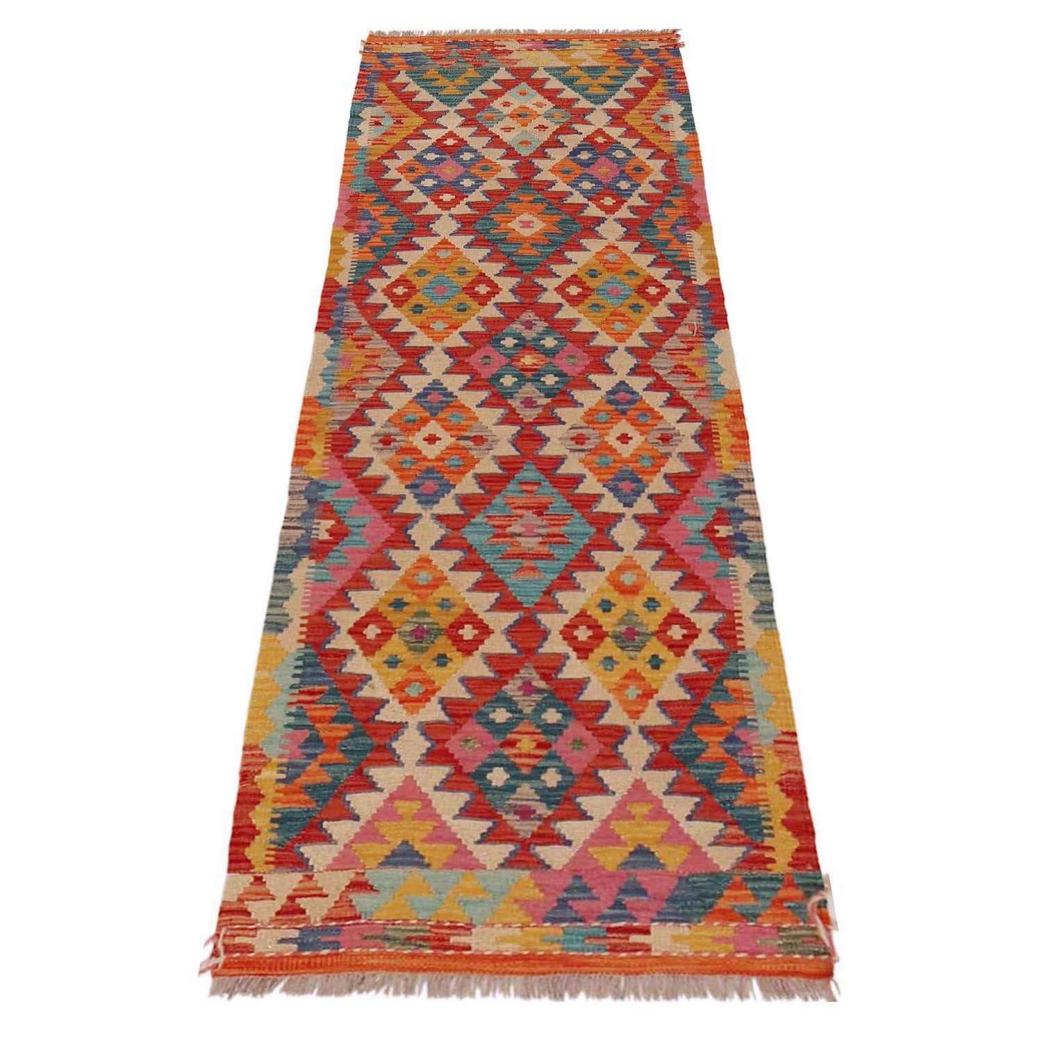 Vegetable Kelim Runner 2' 1" x 6' 8" (ft)- No. P36199