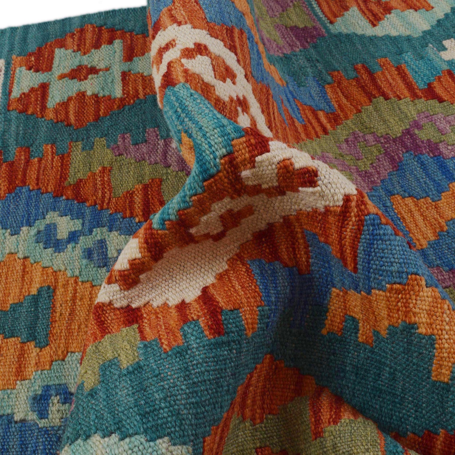 Vegetable Kelim Runner 2' 1" x 6' 9" (ft)- No. P36200