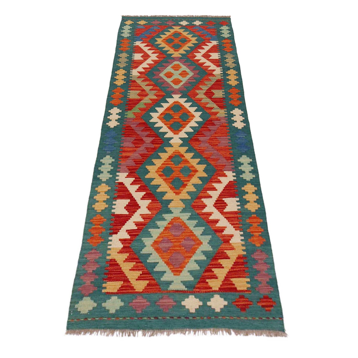 Vegetable Kelim Runner 2' 1" x 6' 6" (ft)- No. P36202